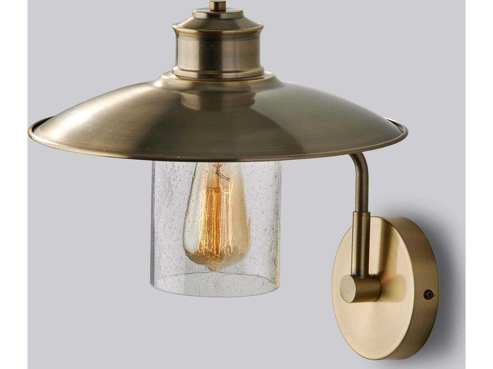 Adesso Kieran Antique Brass Wall Sconce