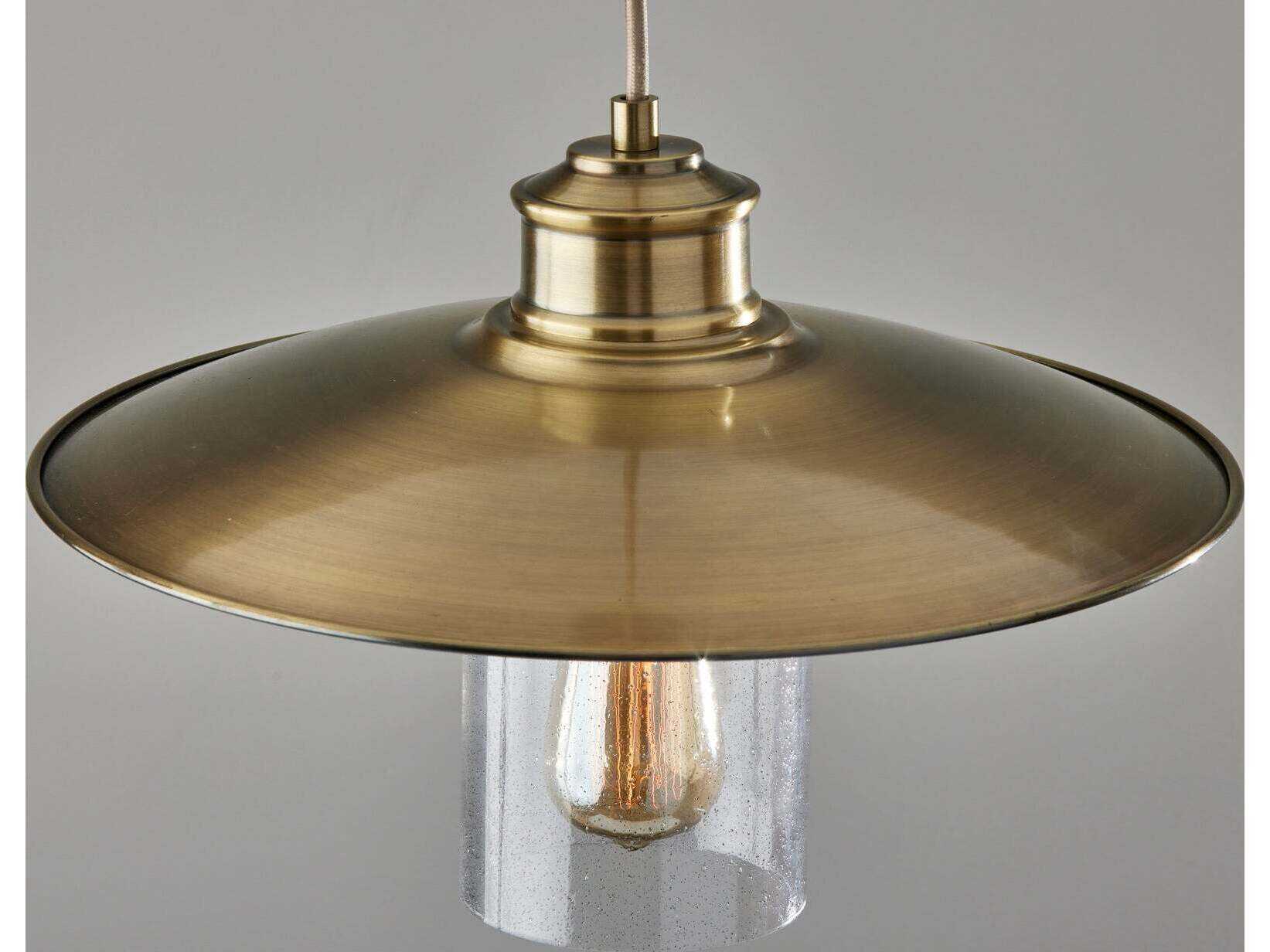 Adesso Kieran Antique Brass Pendant
