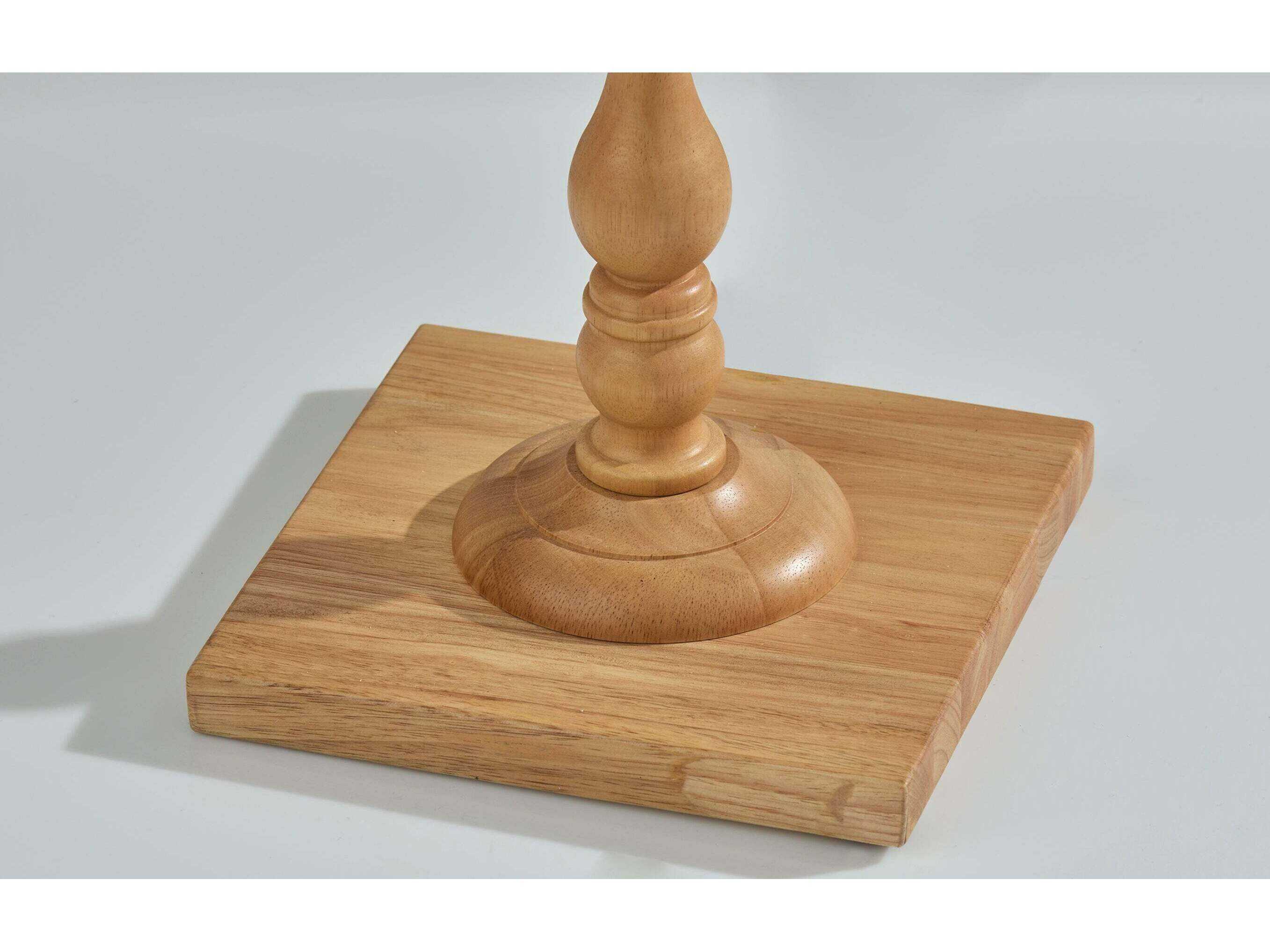 Adesso Rigby Natural White Boucle Fabric Wood Traditional Floor Lamp