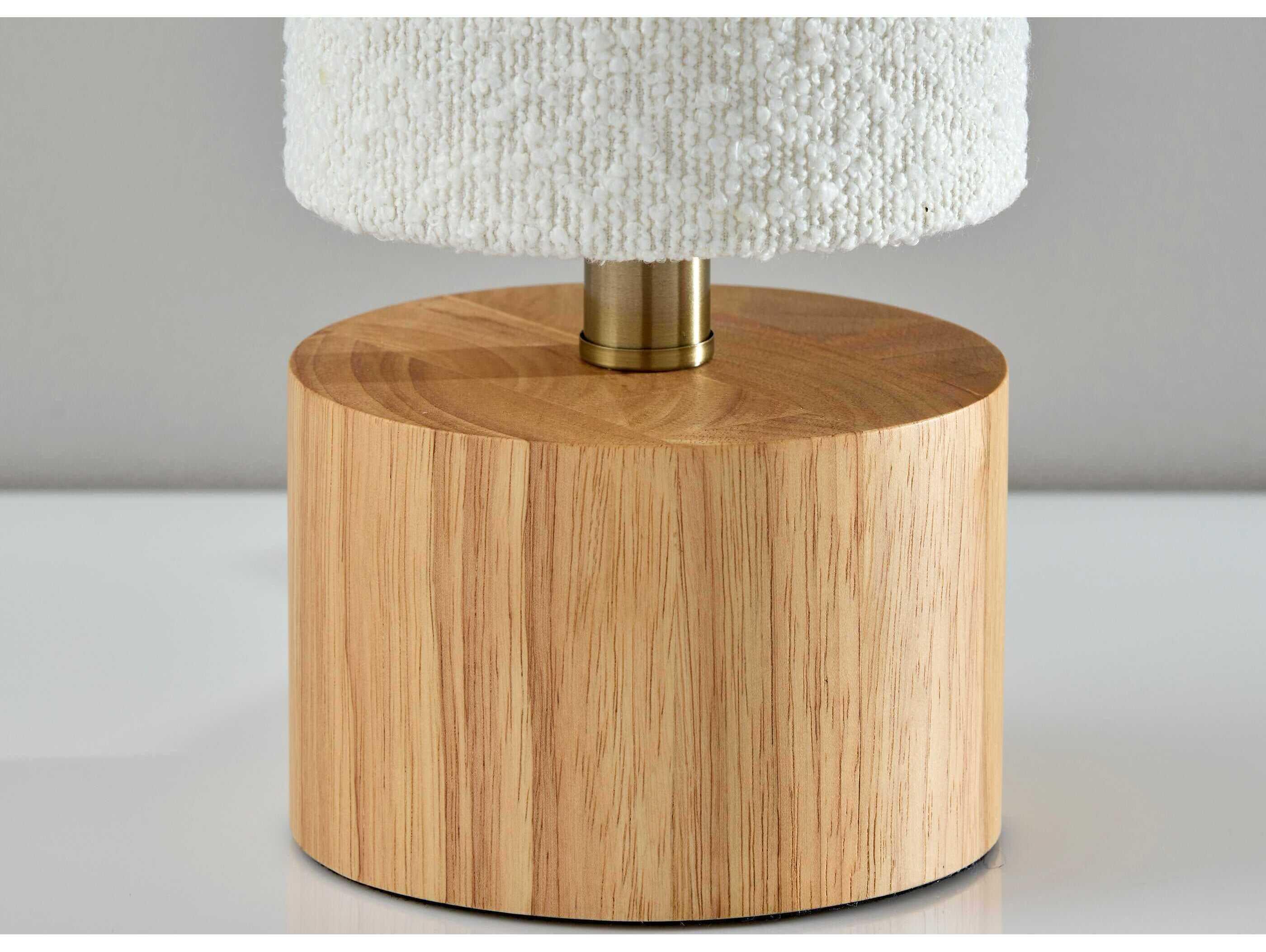 Adesso Brayden Natural Wood Table Lamp