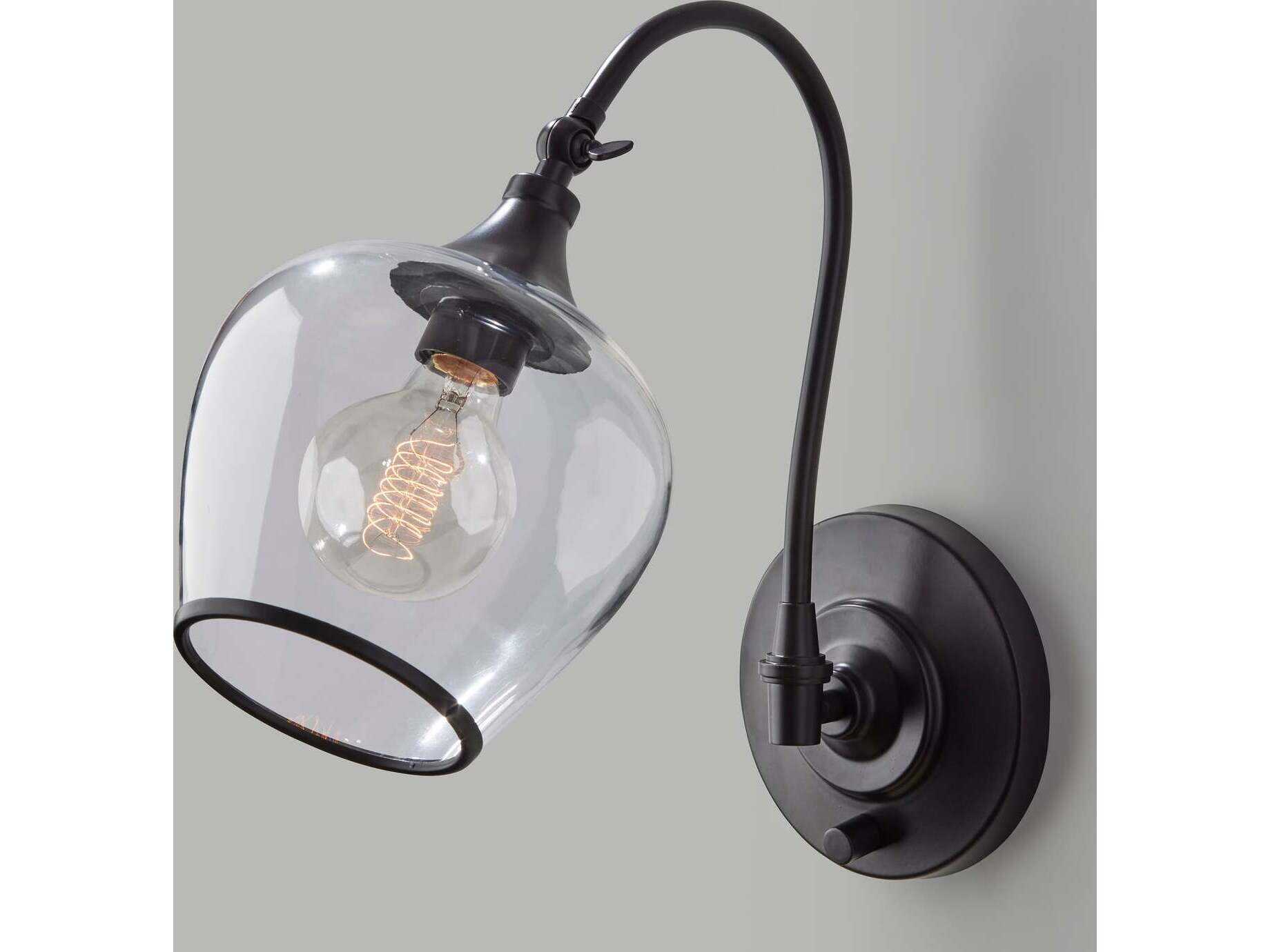 Adesso Bradford Dark Bronze Wall Sconce