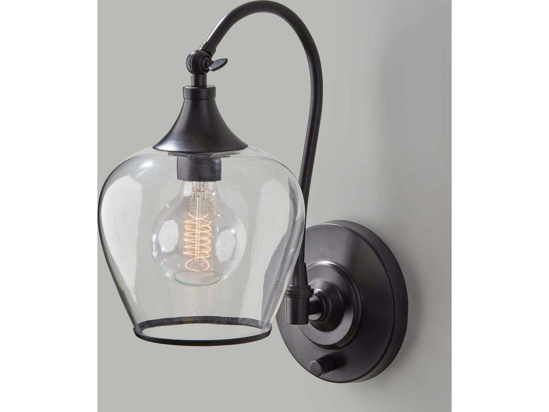 Adesso Bradford Dark Bronze Wall Sconce