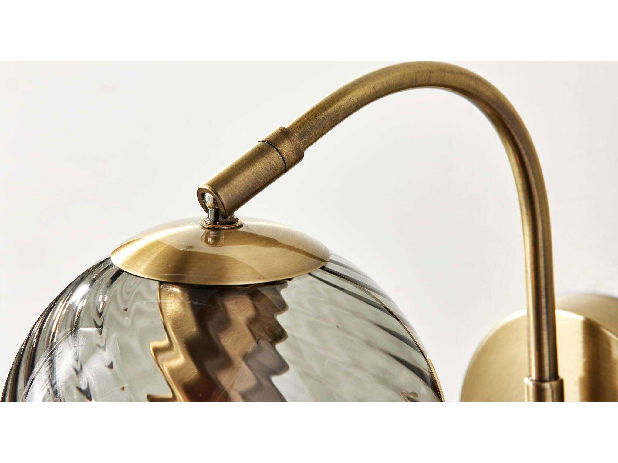 Adesso Camden Antique Brass Wall Sconce