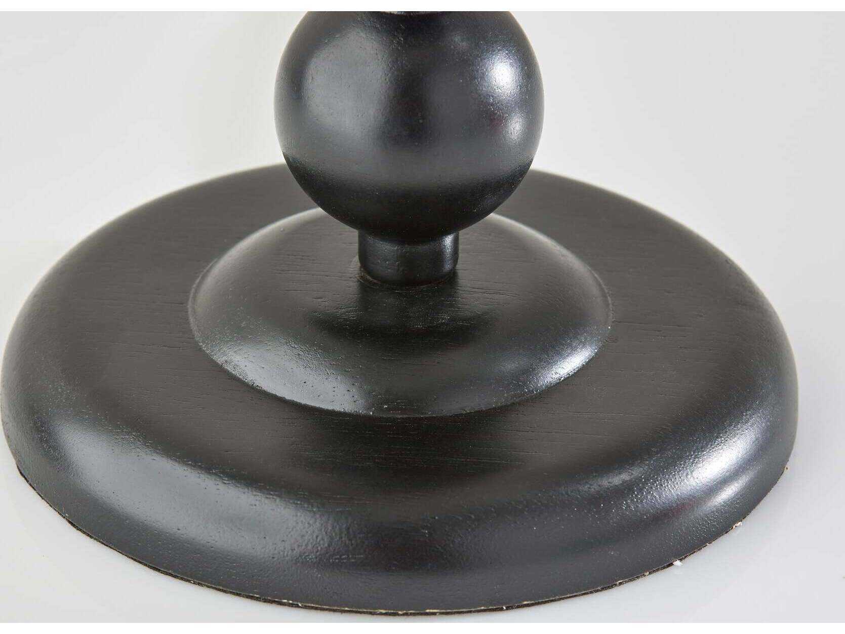 Adesso Orchard Wood Cream Linen Fabric Black Buffet Lamp