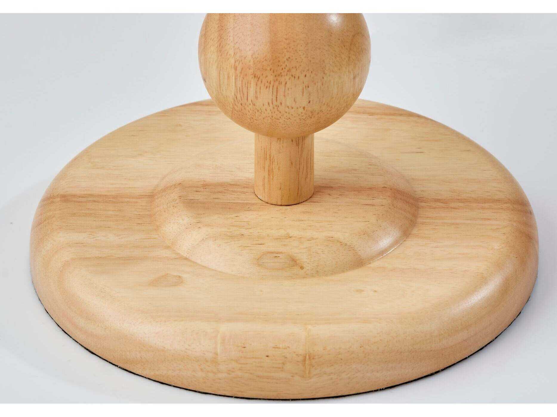 Adesso Orchard Wood Cream Linen Fabric Brown Floor Lamp