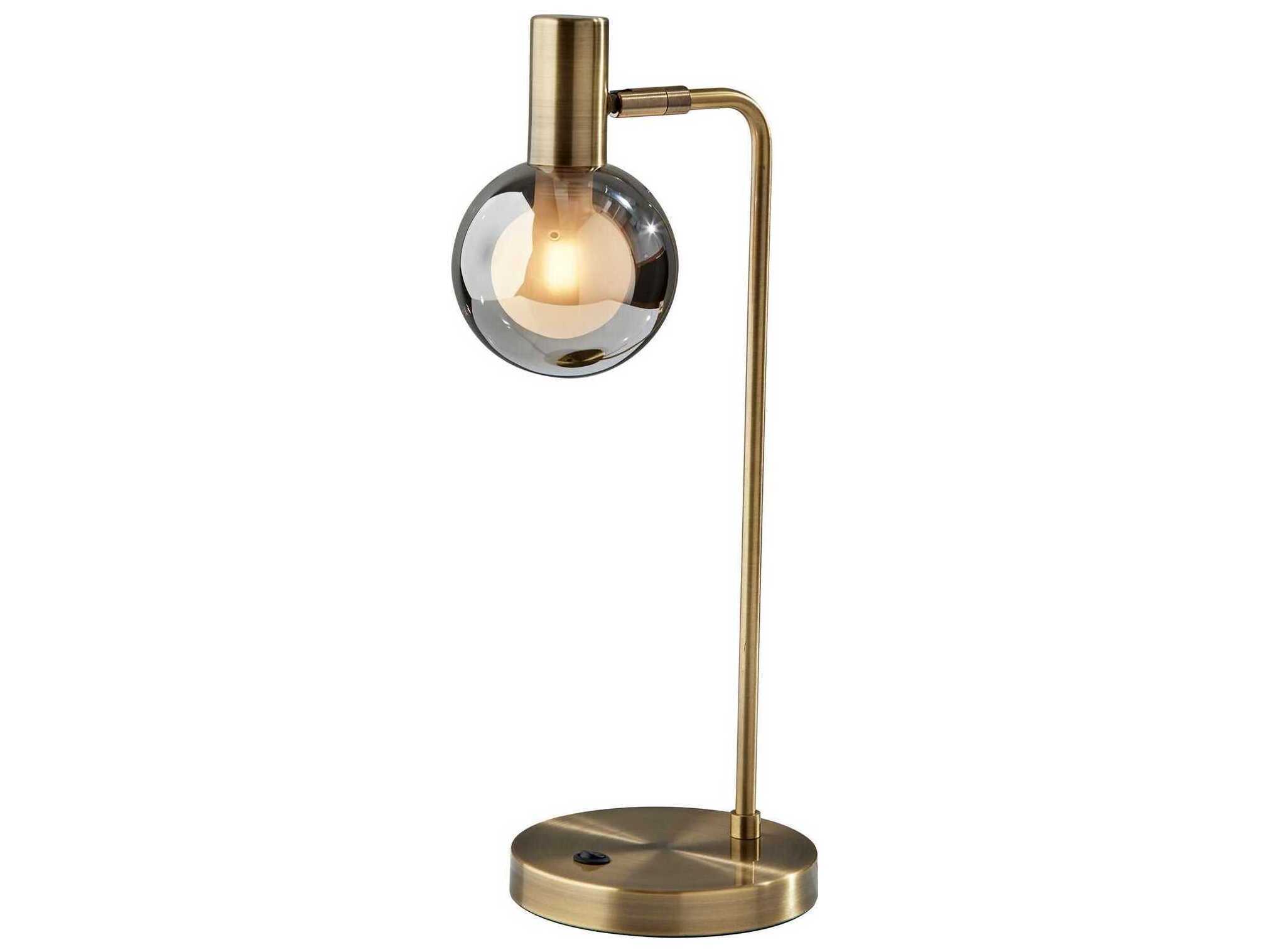 Adesso Starling Antique Brass Desk Lamp