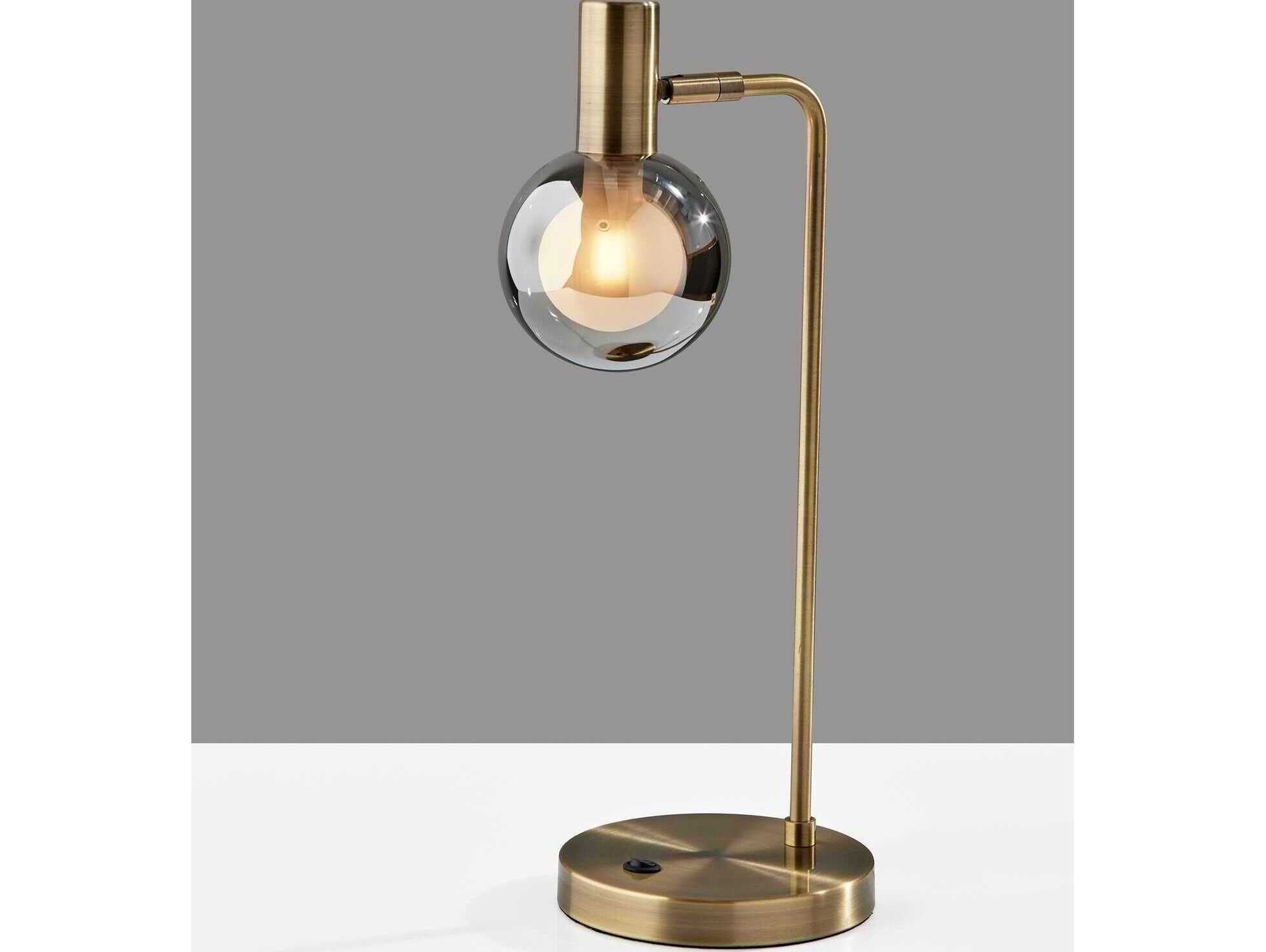 Adesso Starling Antique Brass Desk Lamp