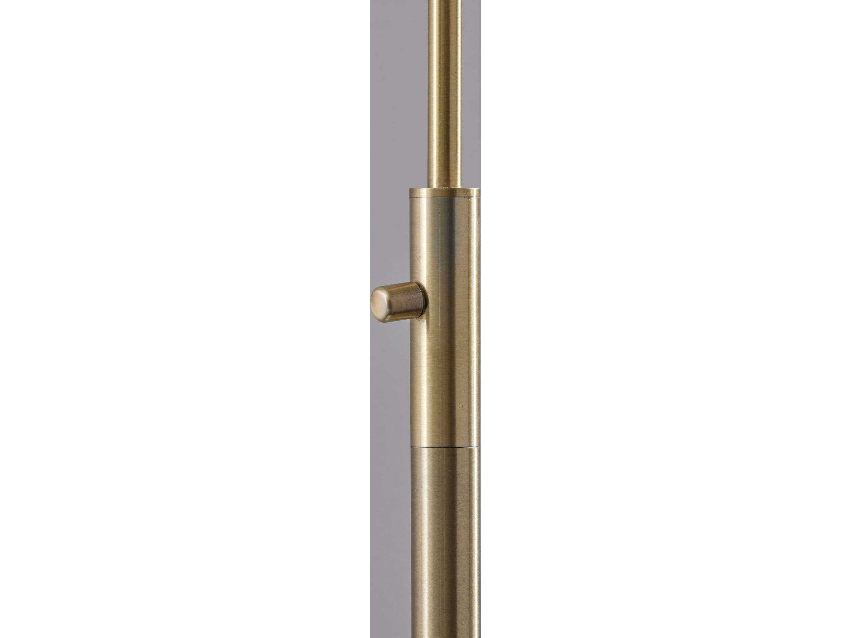 Adesso Starling Antique Brass Floor Lamp