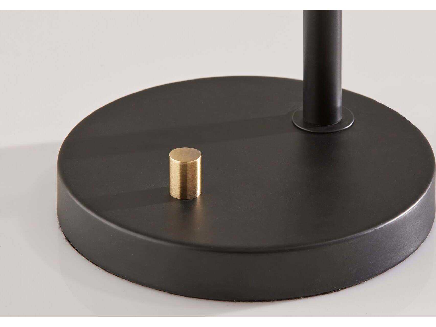 Adesso Fletcher Black Antique Brass Table Lamp