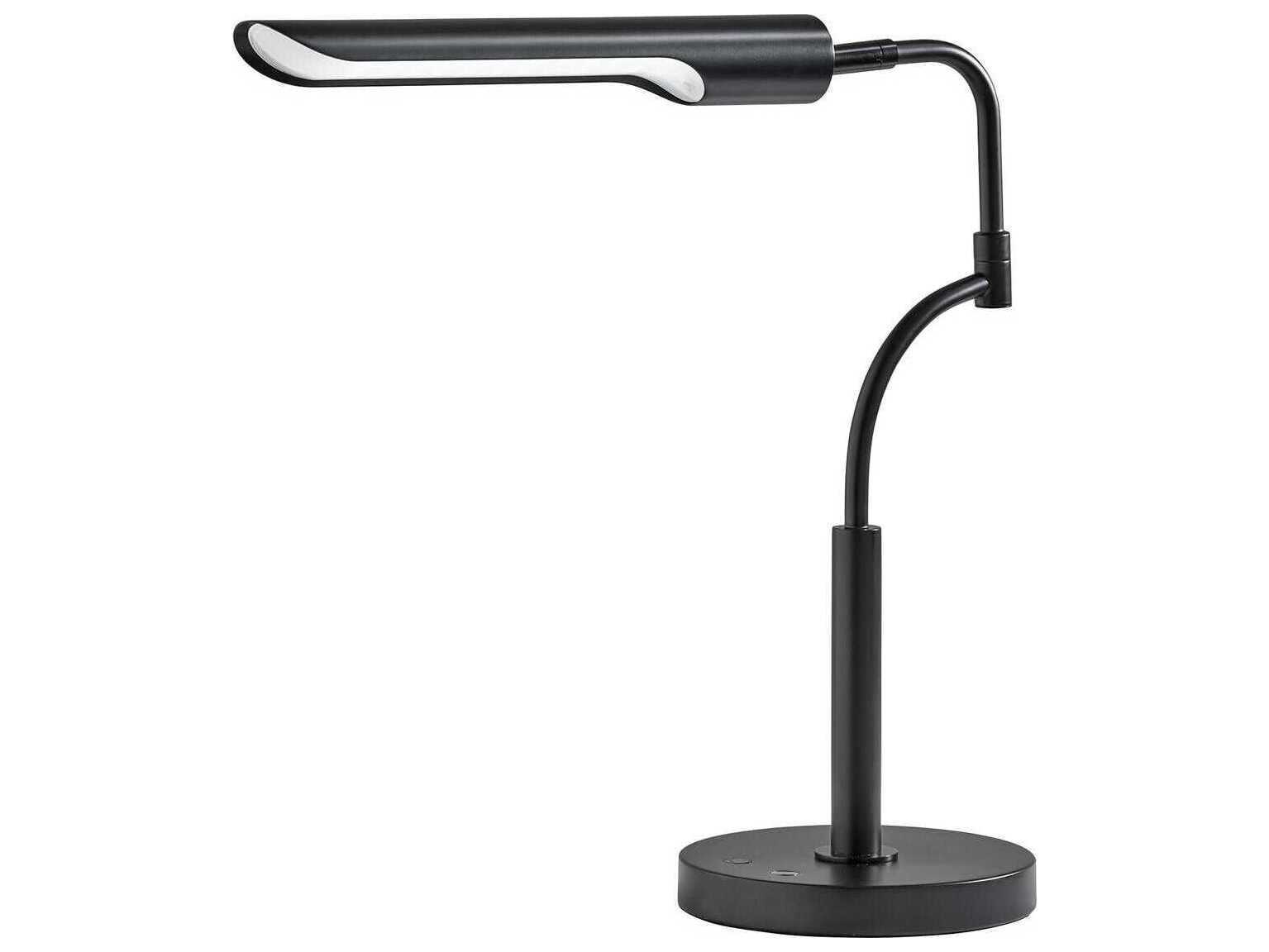 Adesso Zane Black Desk Lamp