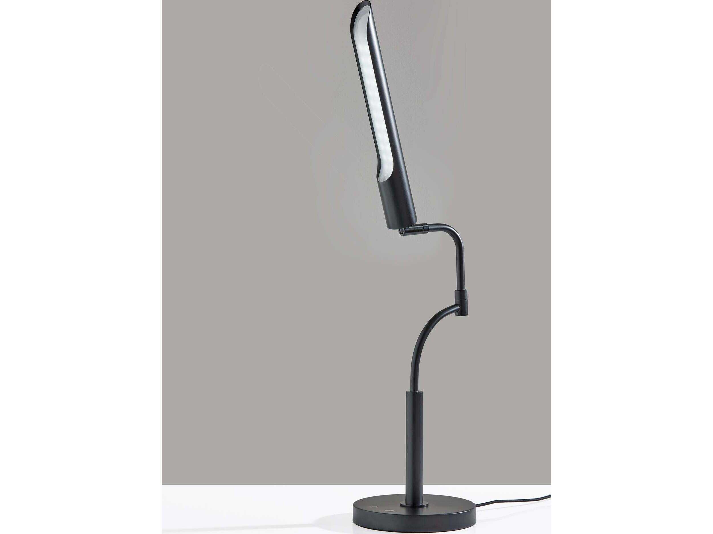 Adesso Zane Black Desk Lamp