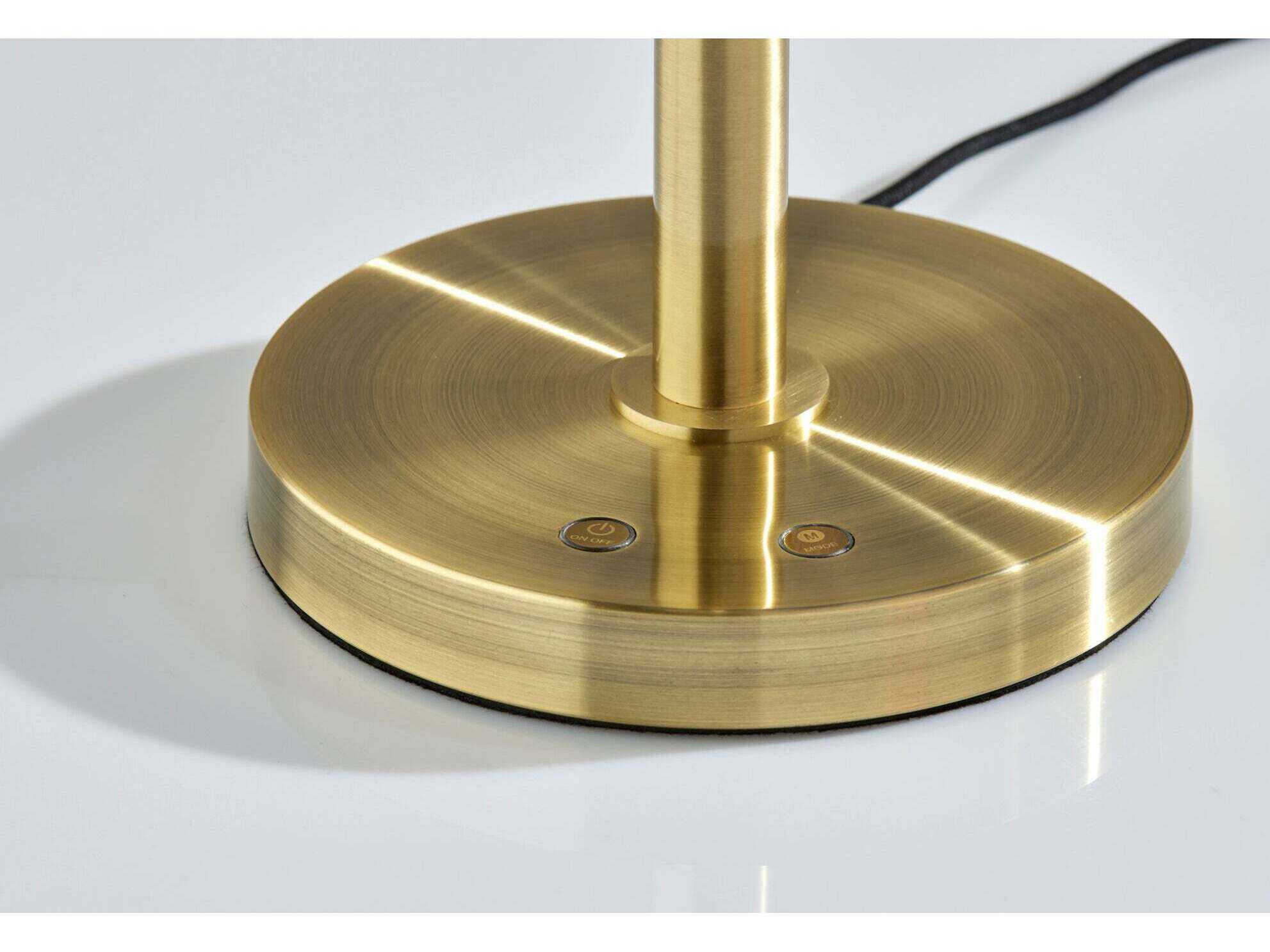 Adesso Zane Antique Brass Desk Lamp