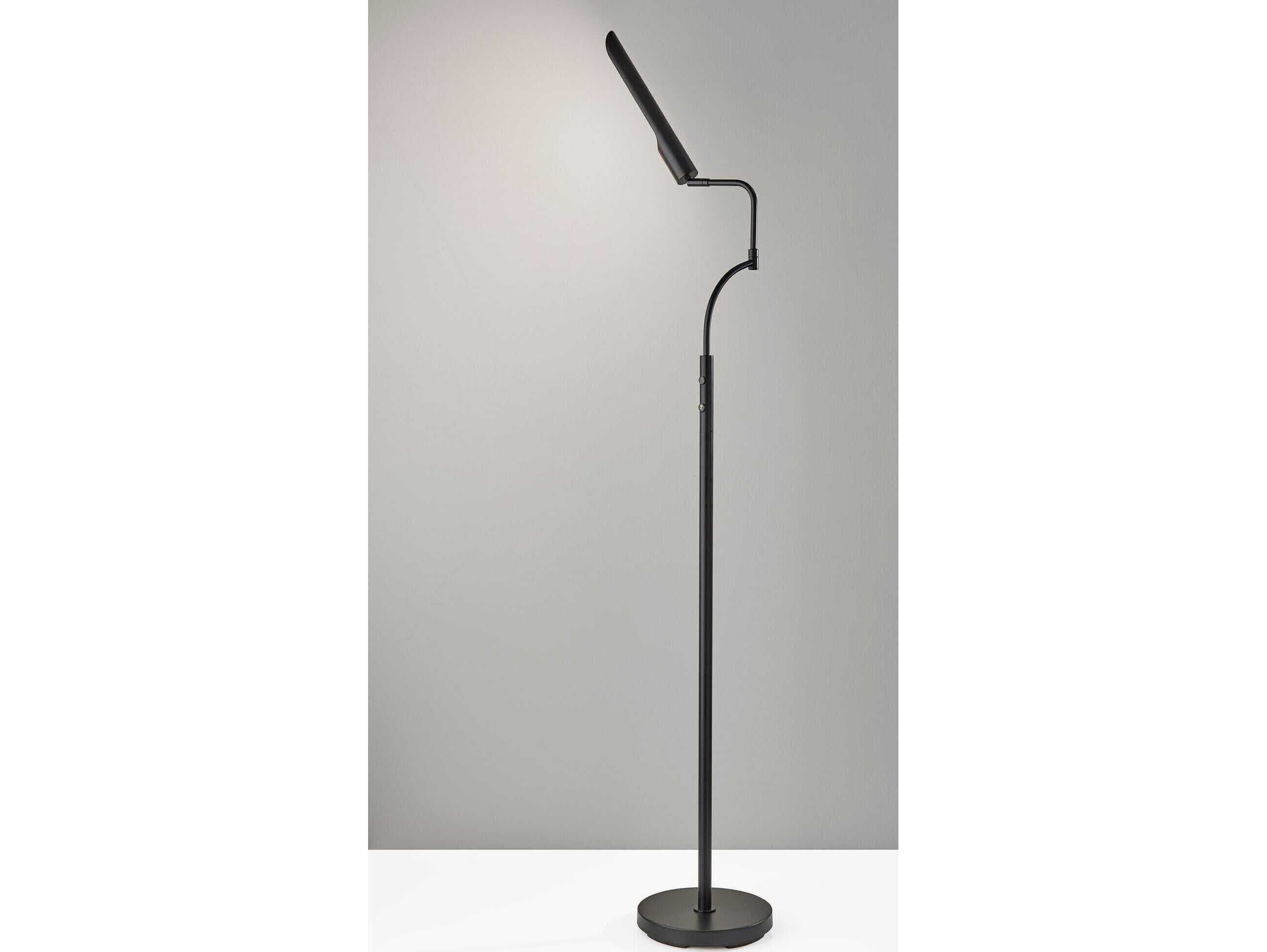 Adesso Zane Black Floor Lamp