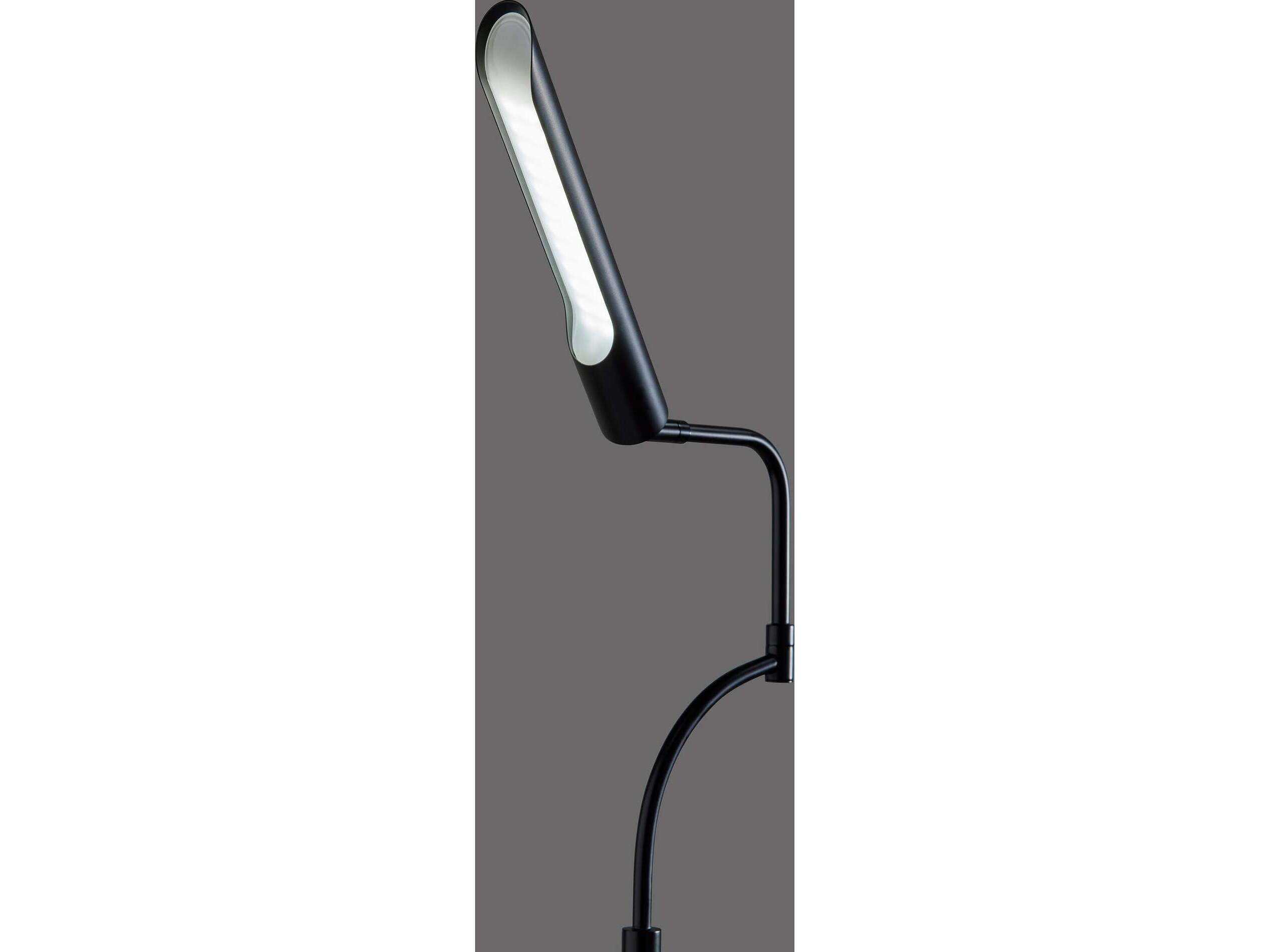 Adesso Zane Black Floor Lamp