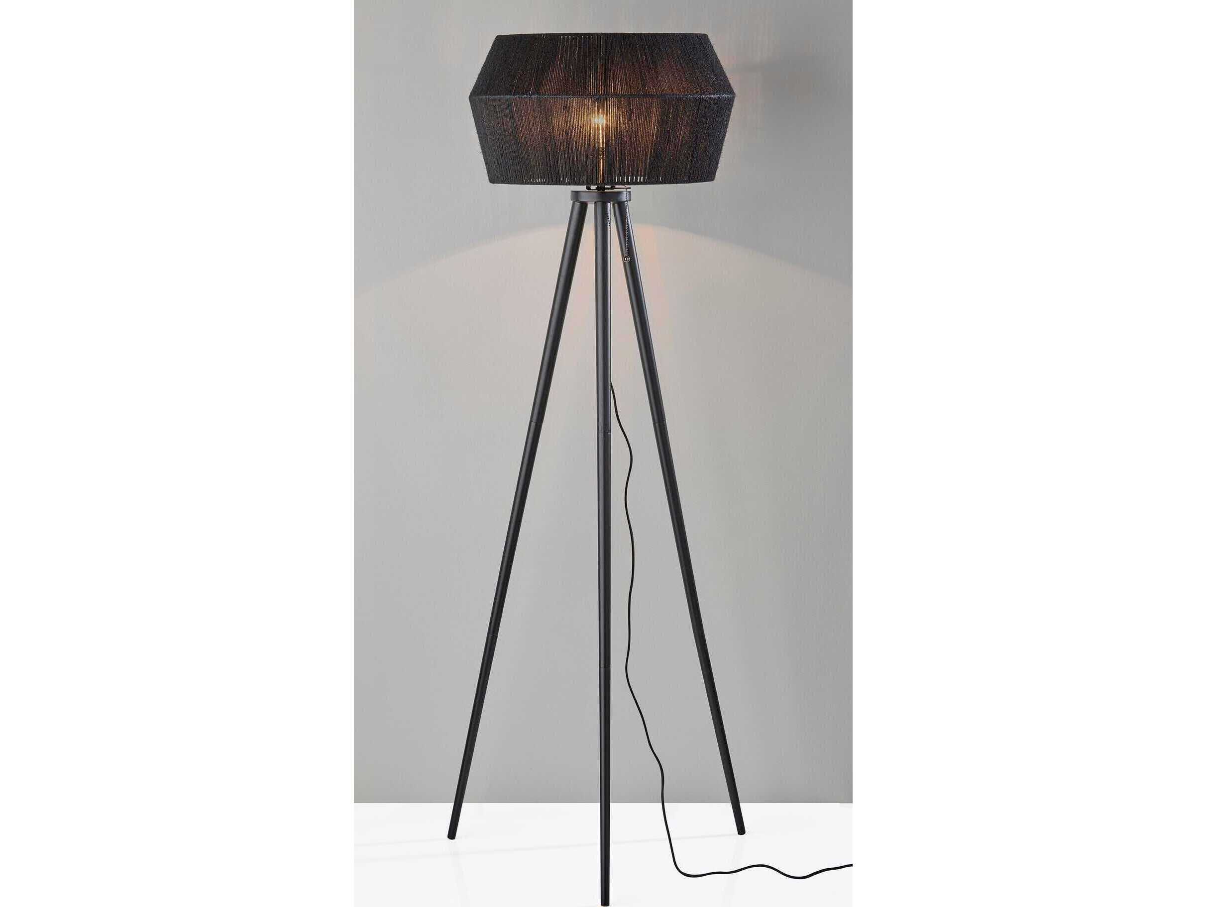 Adesso Montana Black Floor Lamp
