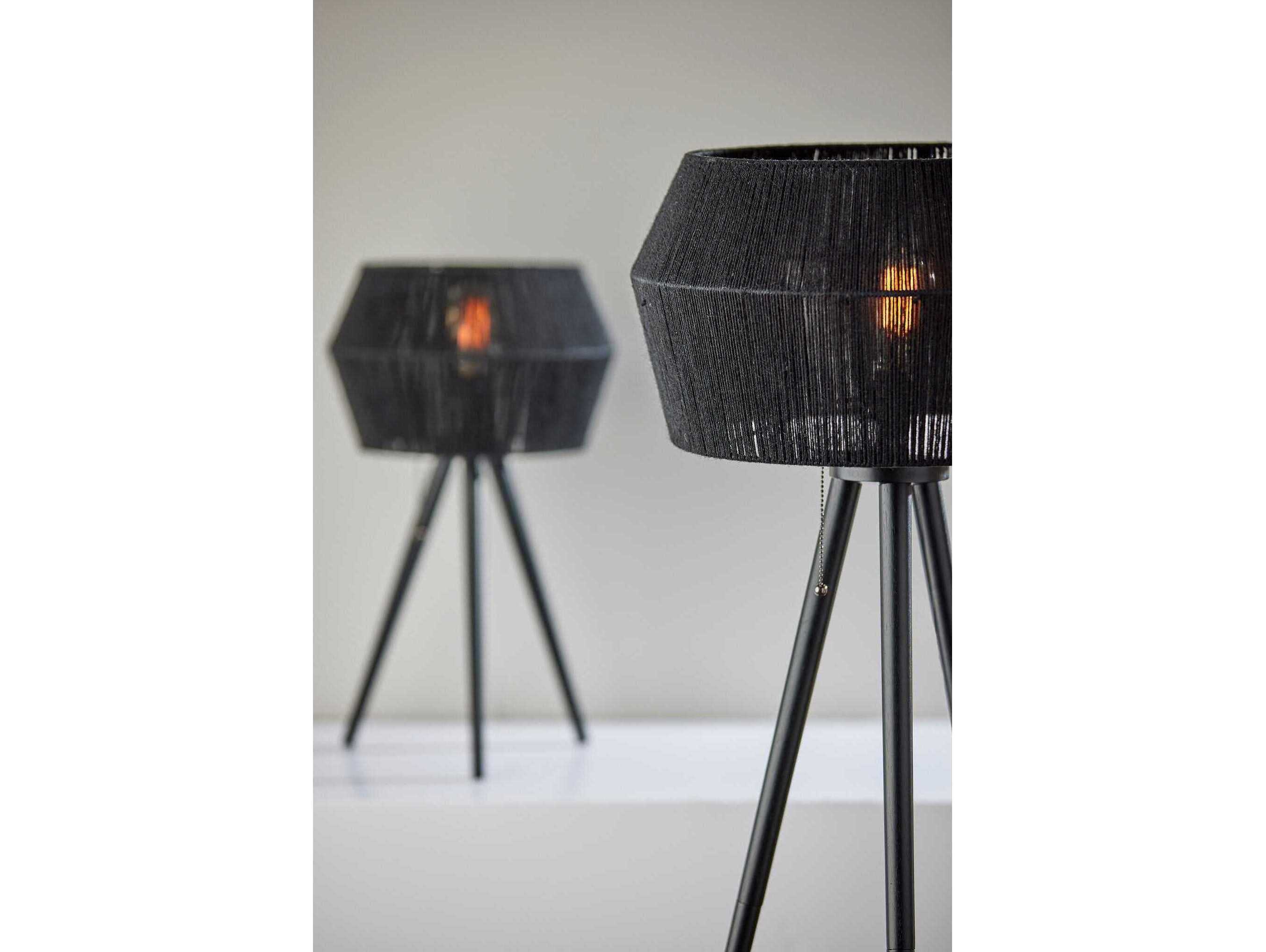 Adesso Montana Black Floor Lamp