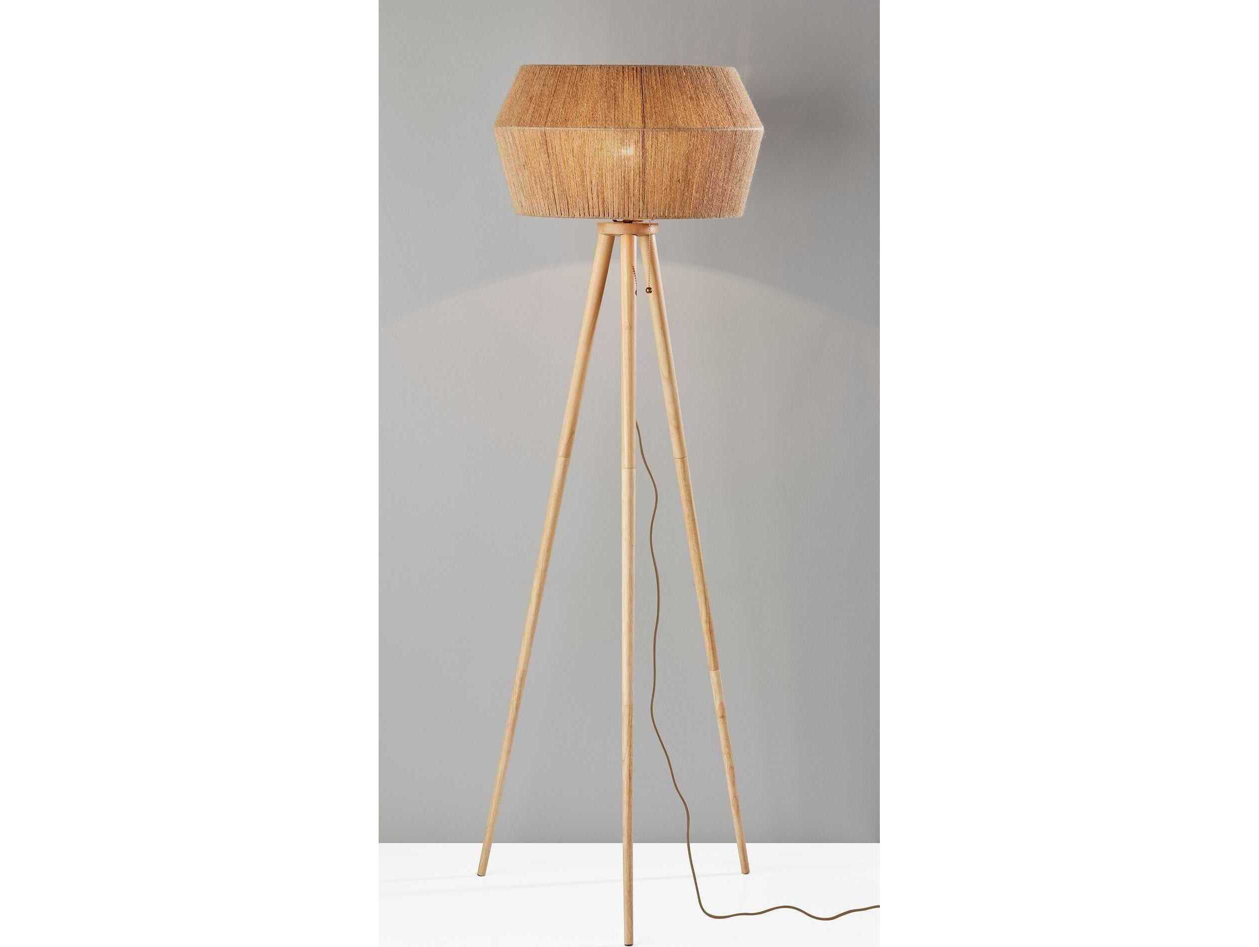 Adesso Montana Natural Brown Floor Lamp