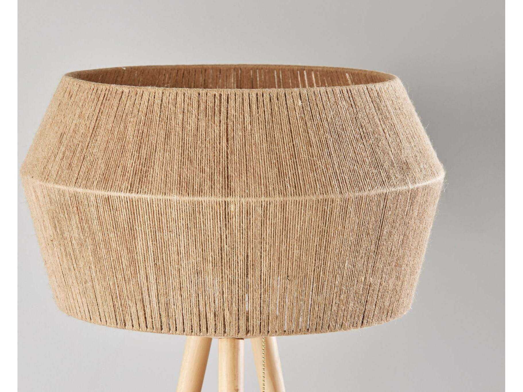 Adesso Montana Natural Brown Floor Lamp