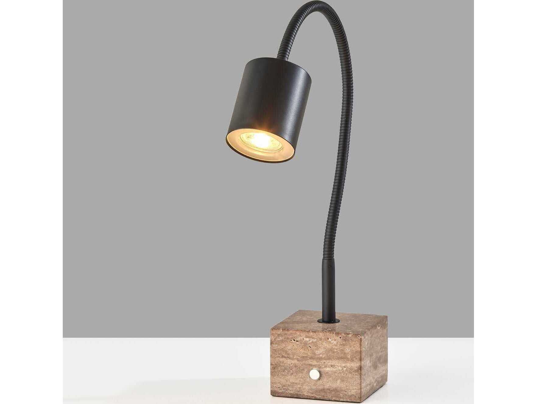 Adesso Rutherford Black Metal Desk Lamp