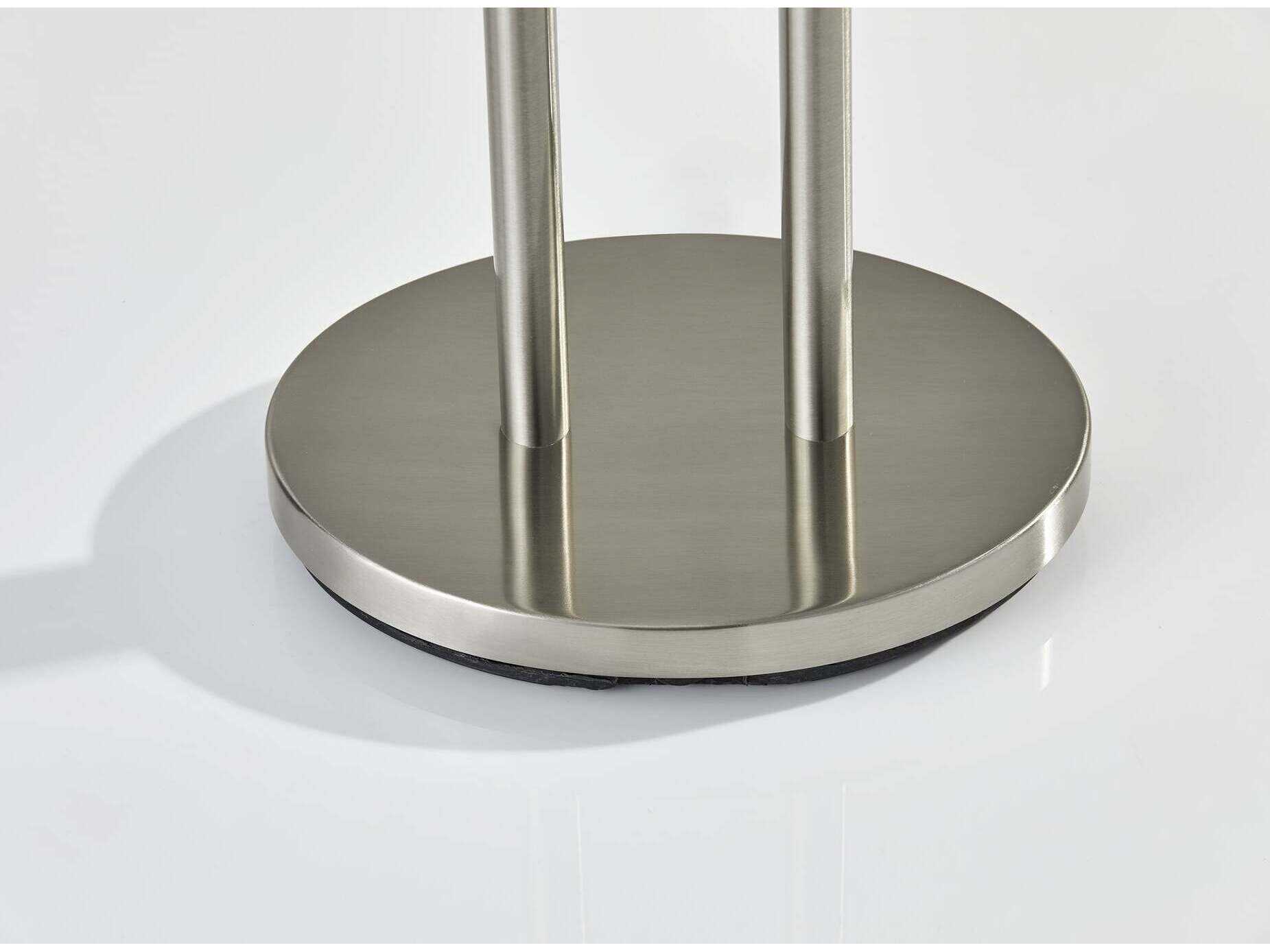 Adesso Duet Brushed Steel Buffet Lamp