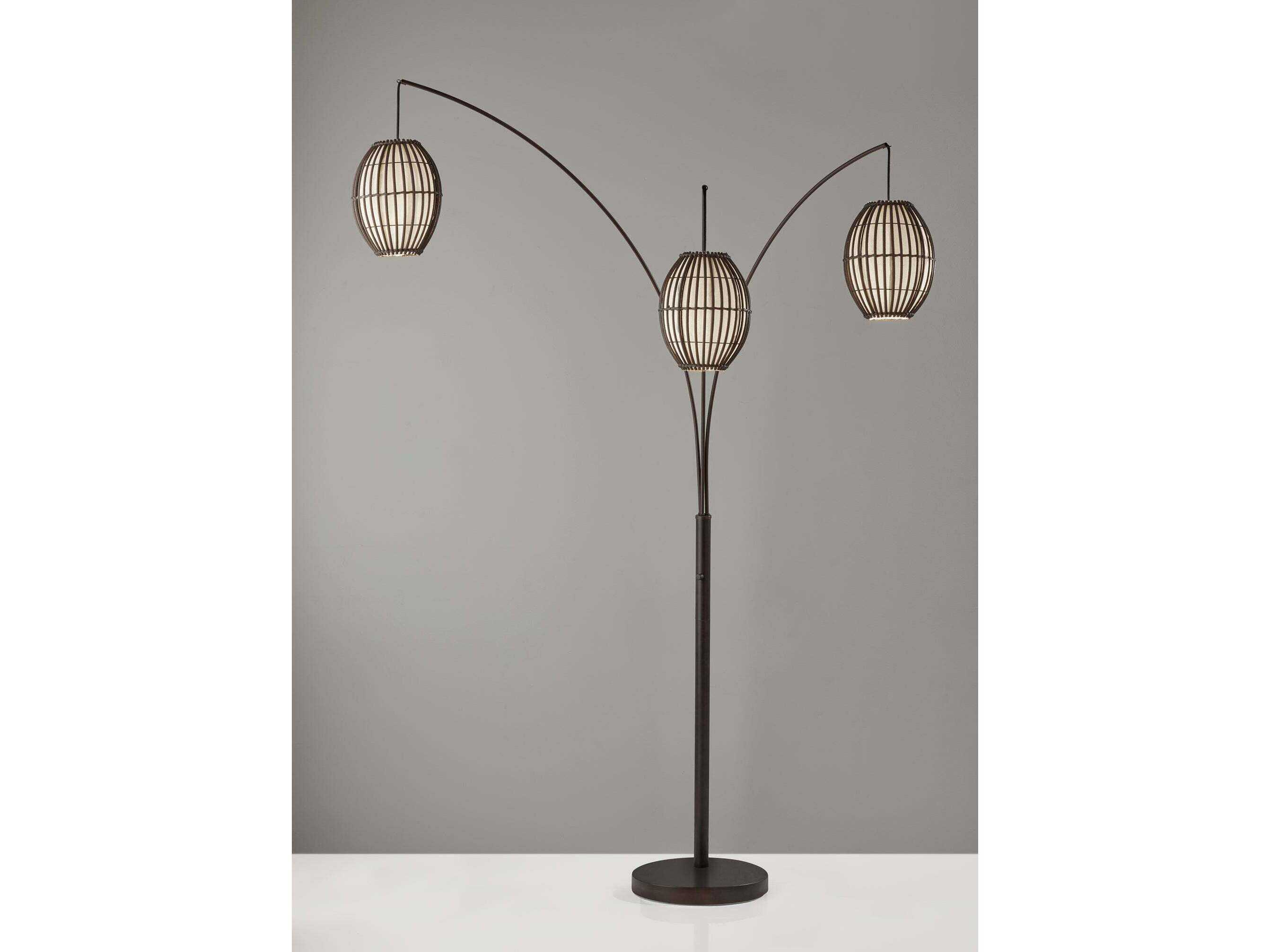 Adesso Maui Antique Bronze Floor Lamp