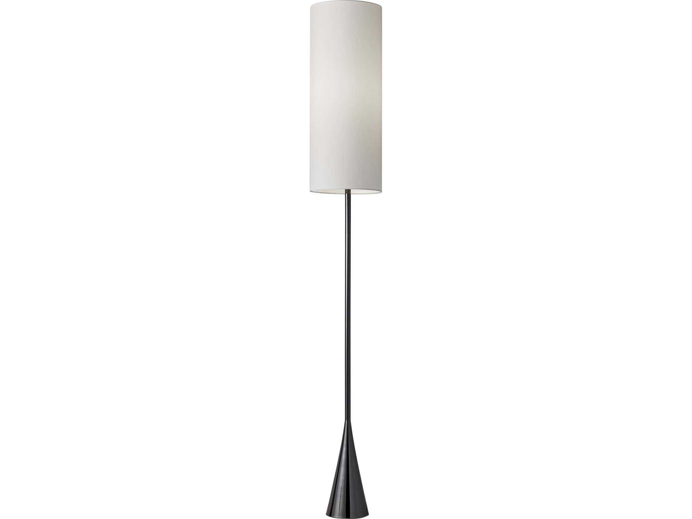 Adesso Bella Black Nickel Floor Lamp