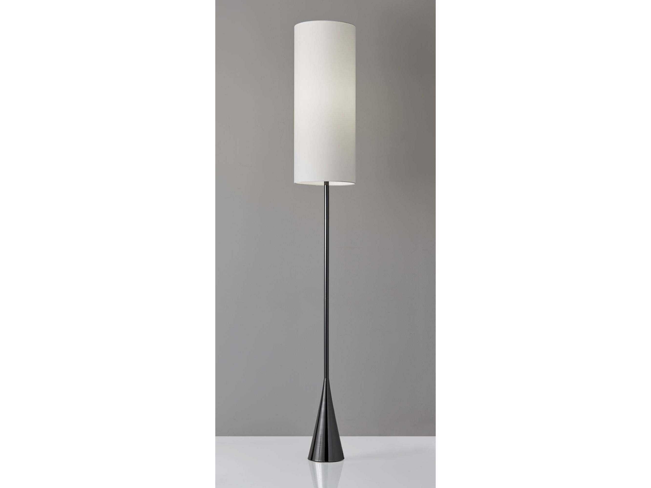 Adesso Bella Black Nickel Floor Lamp