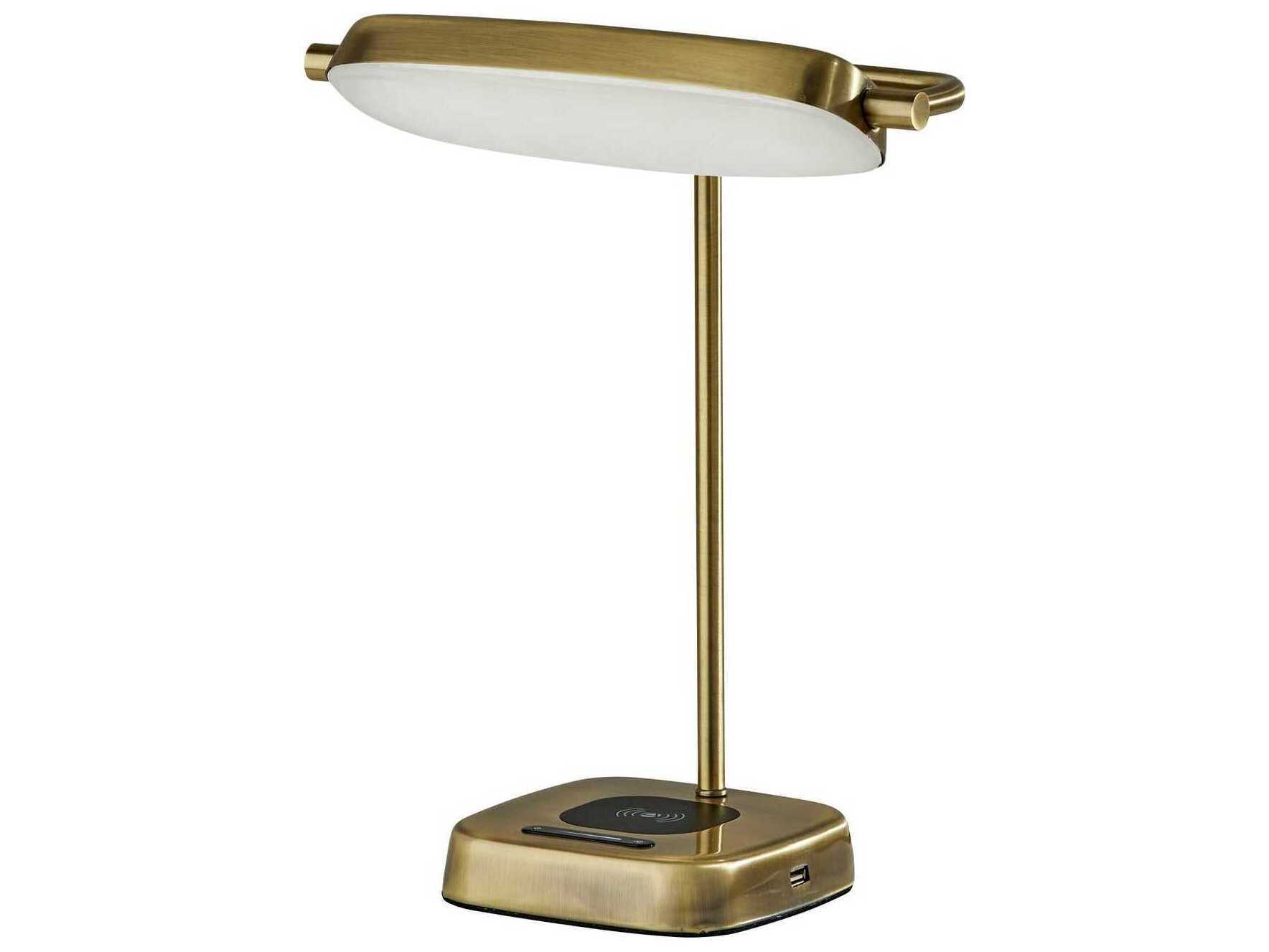 Adesso Radley Antique Brass Desk Lamp