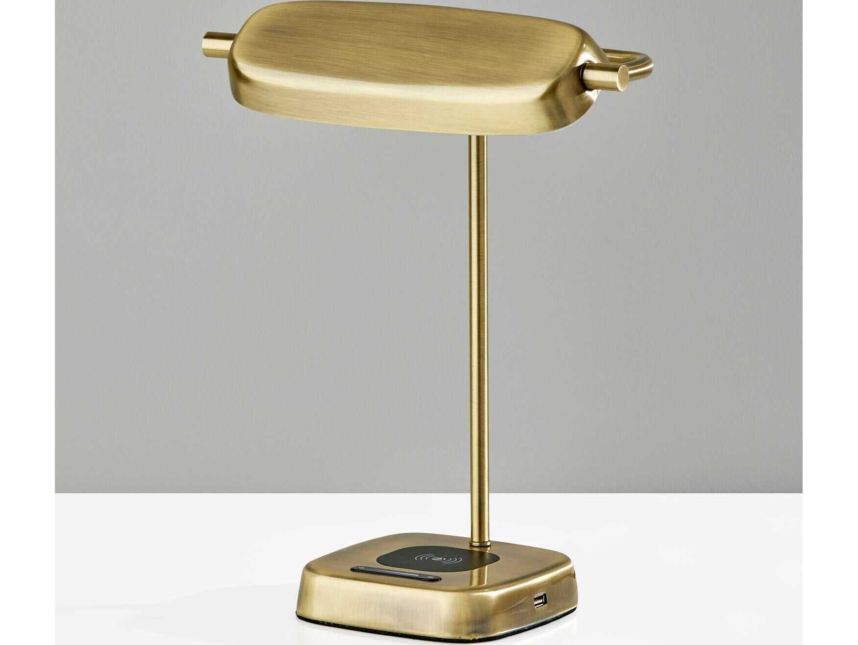 Adesso Radley Antique Brass Desk Lamp