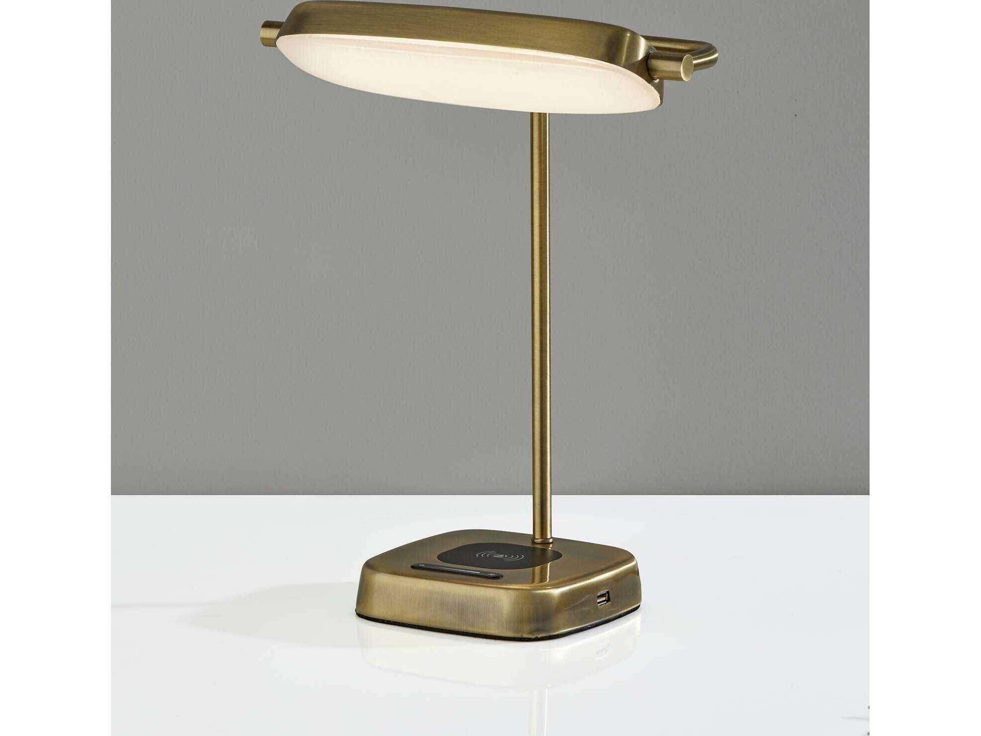 Adesso Radley Antique Brass Desk Lamp