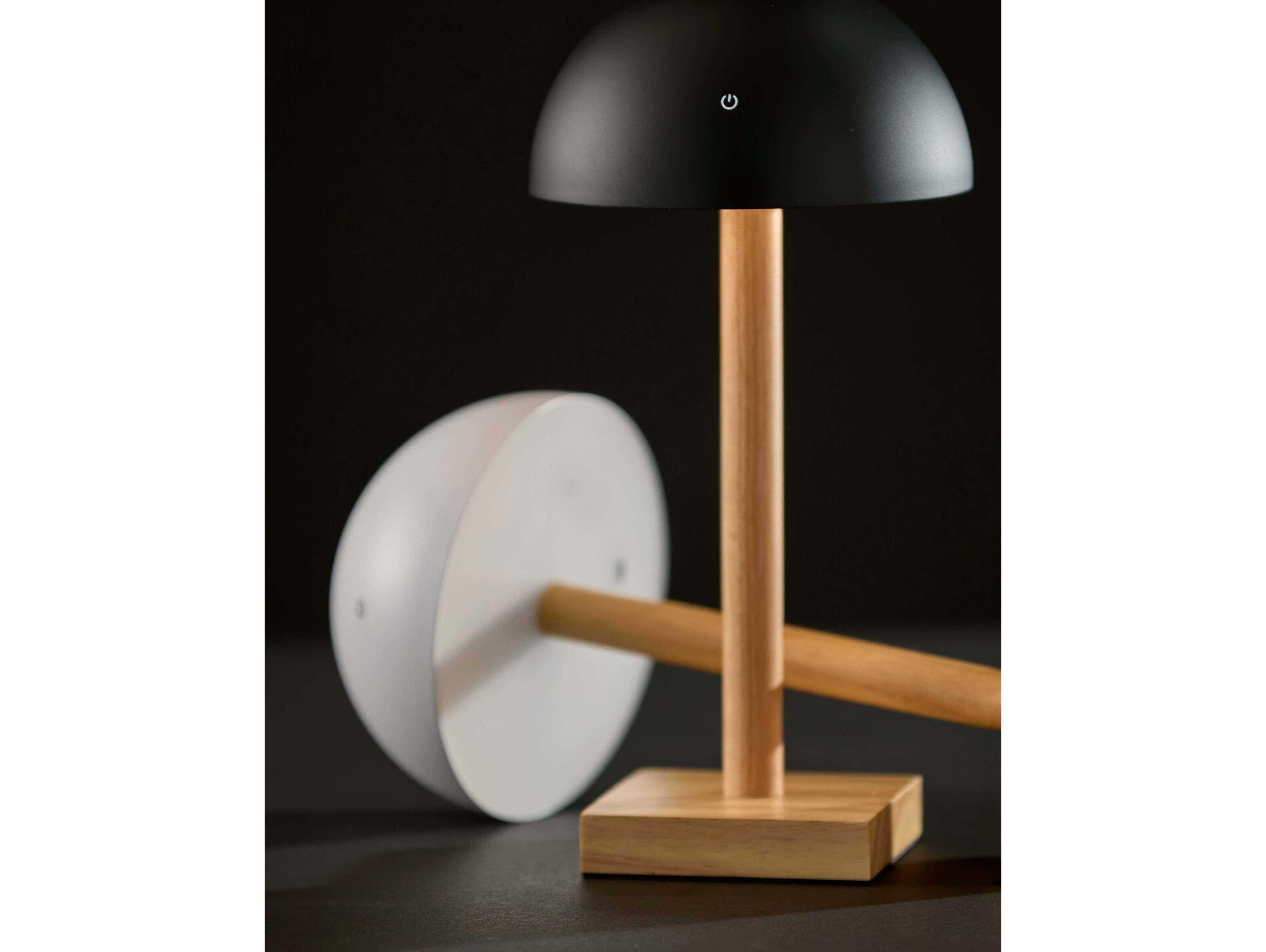 Adesso Nash White Natural Painted Plastic Brown Table Lamp