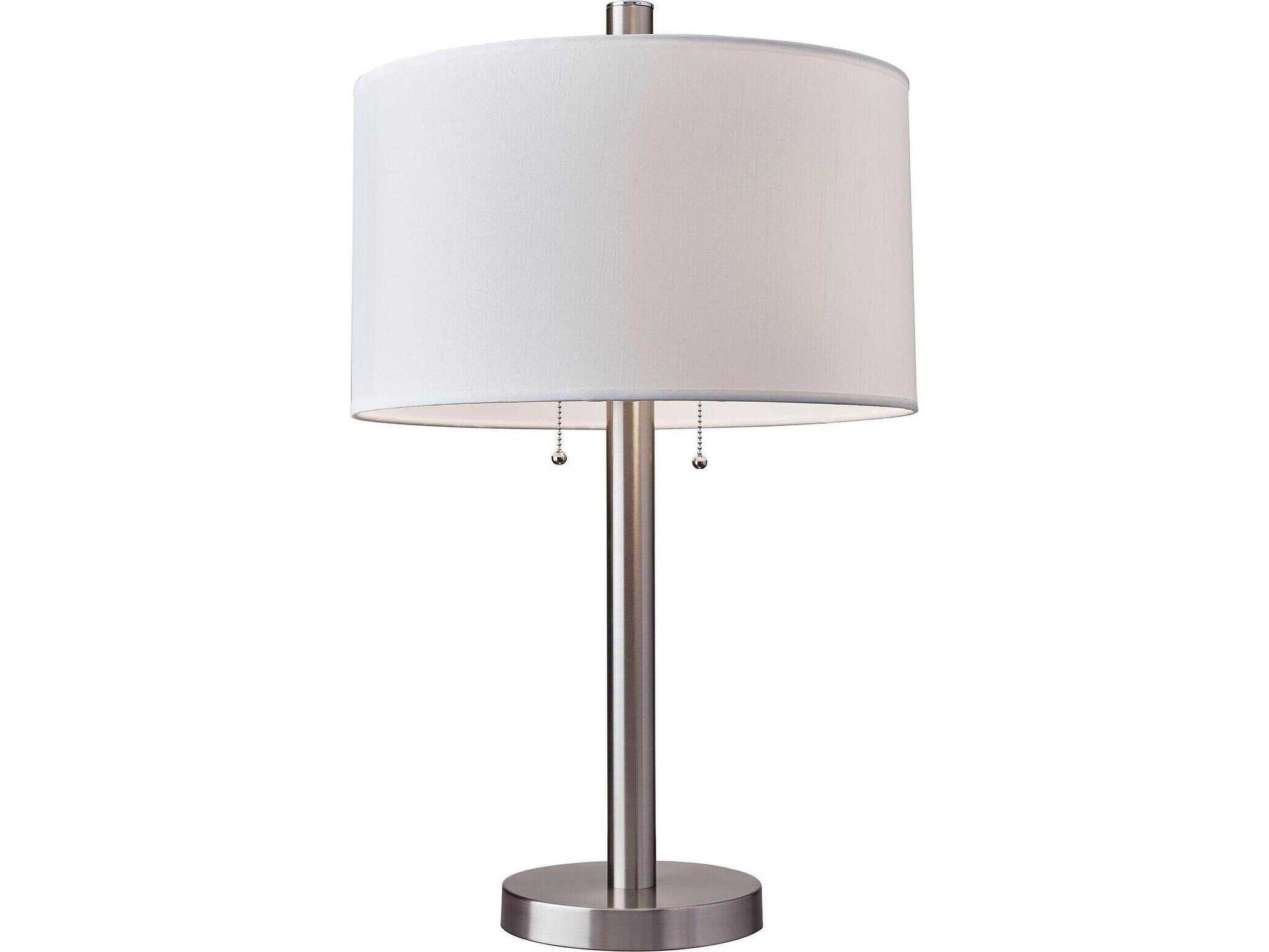 Adesso Boulevard Brushed Steel Buffet Lamp