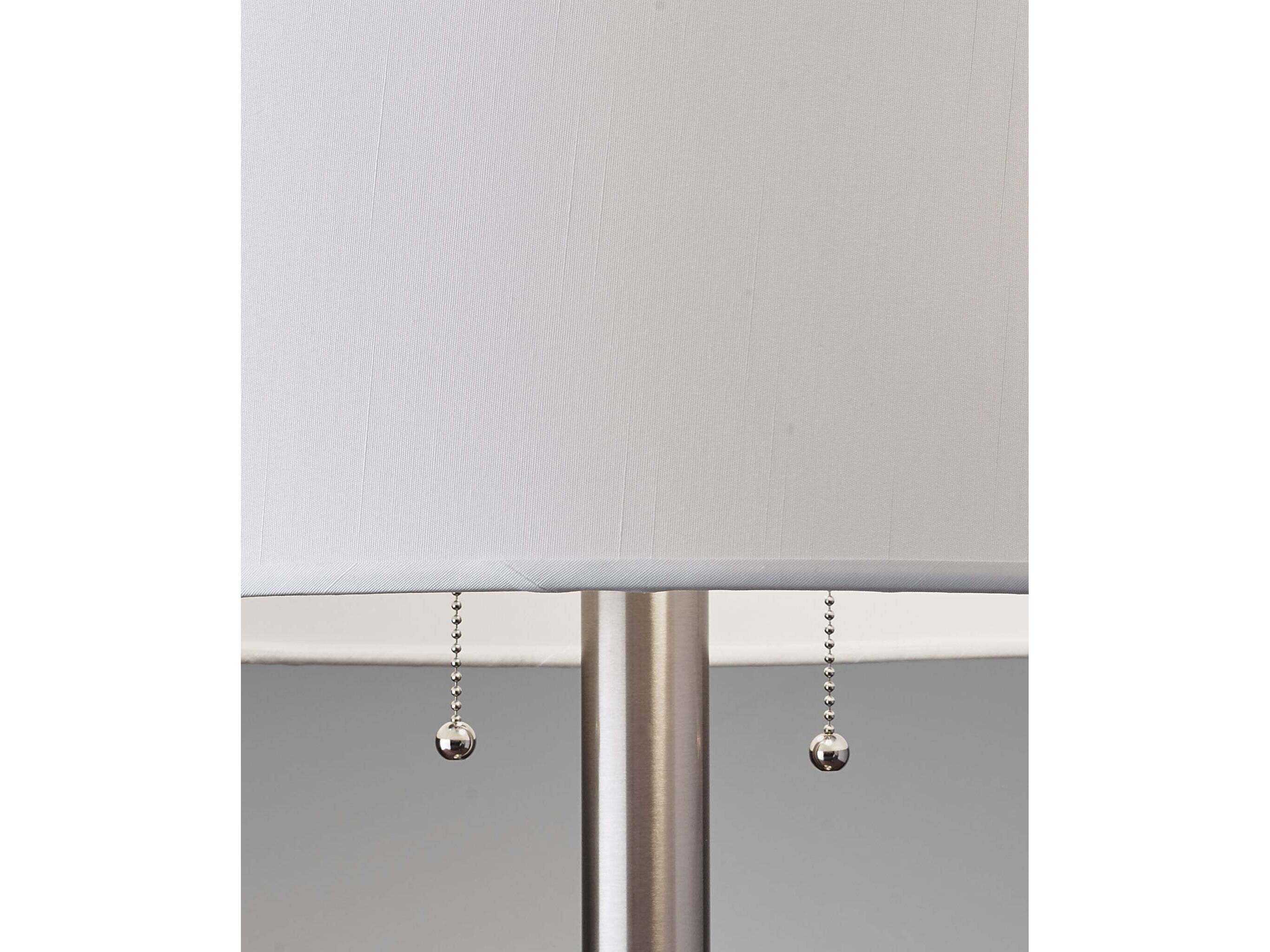 Adesso Boulevard Brushed Steel Buffet Lamp