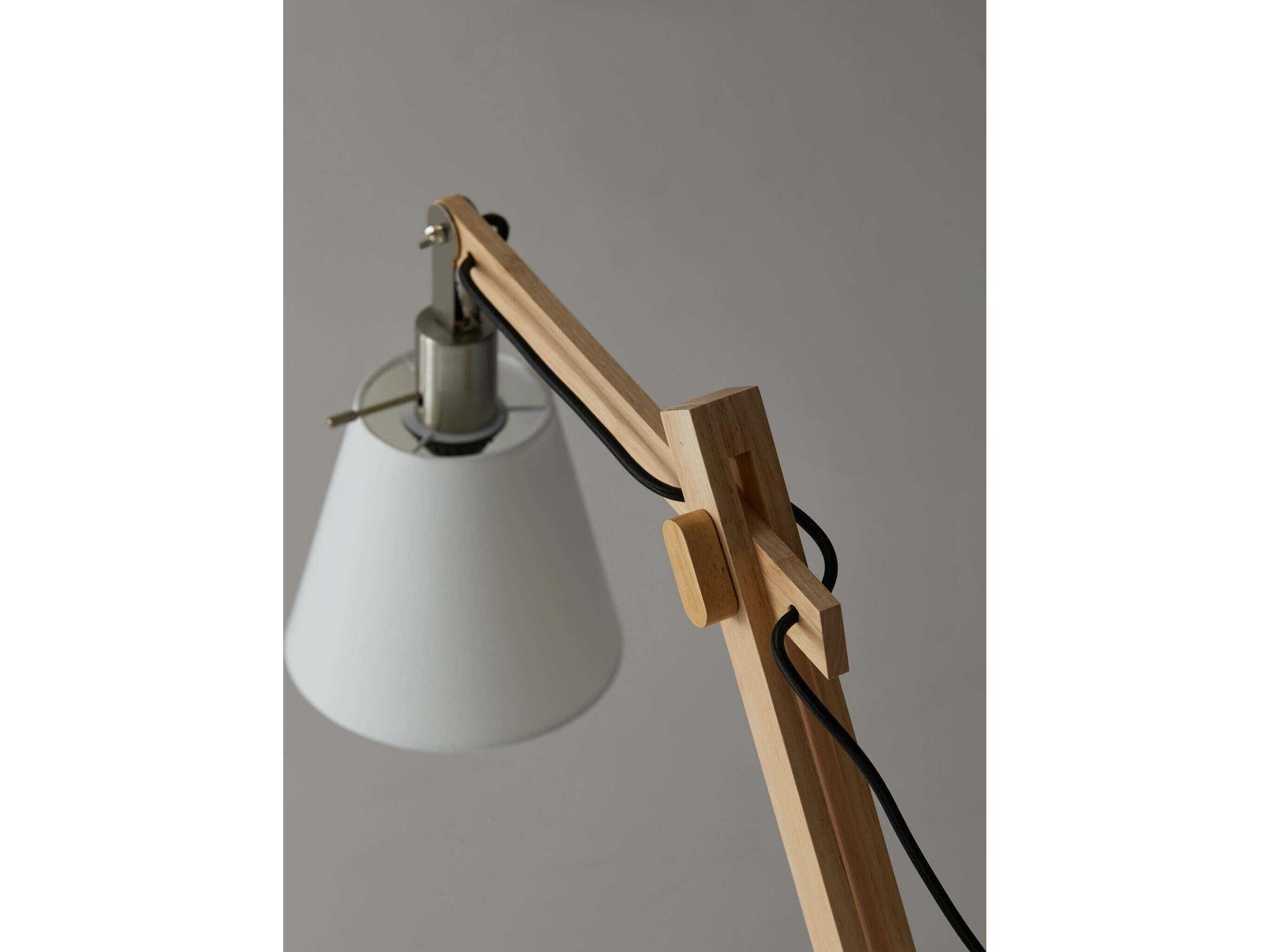 Adesso Walden Natural Rubber Brown Floor Lamp