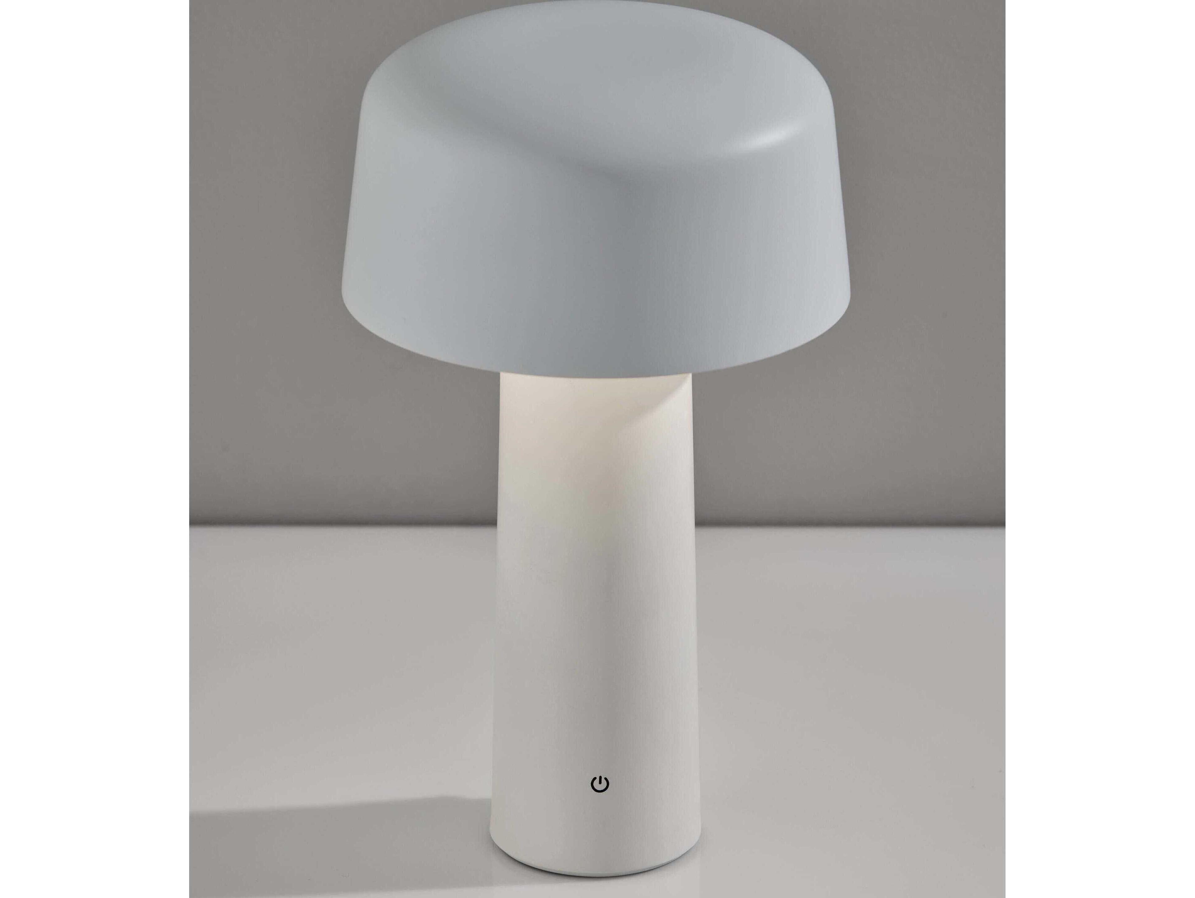 Adesso Lenny White Table Lamp