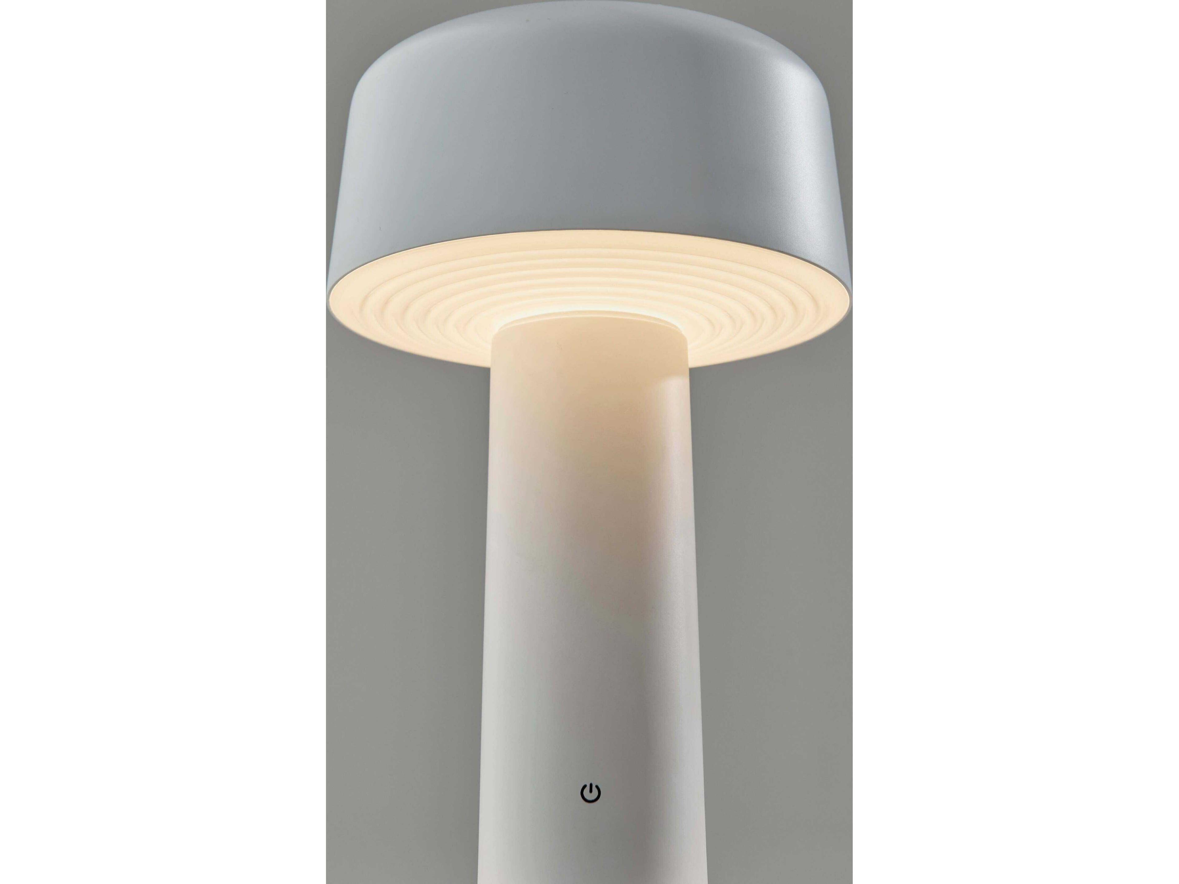 Adesso Lenny White Table Lamp