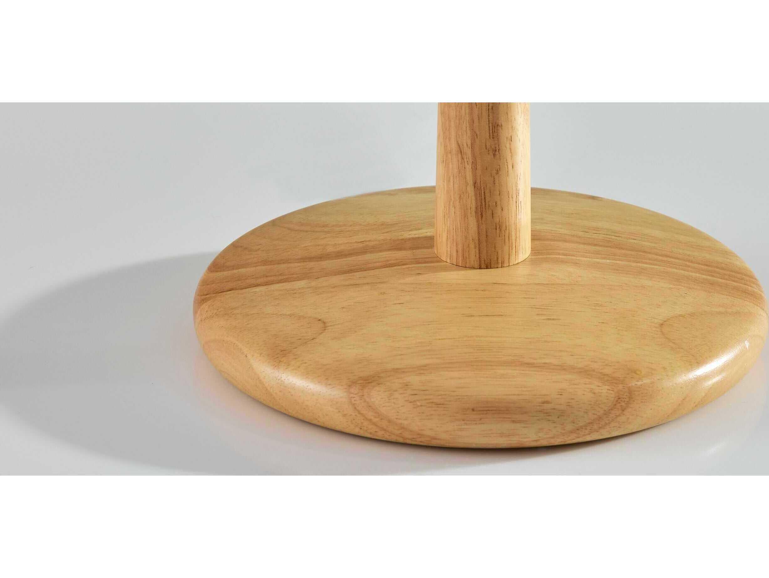 Adesso Scallop Natural Textured White Scalloped Fabric Brown Buffet Lamp