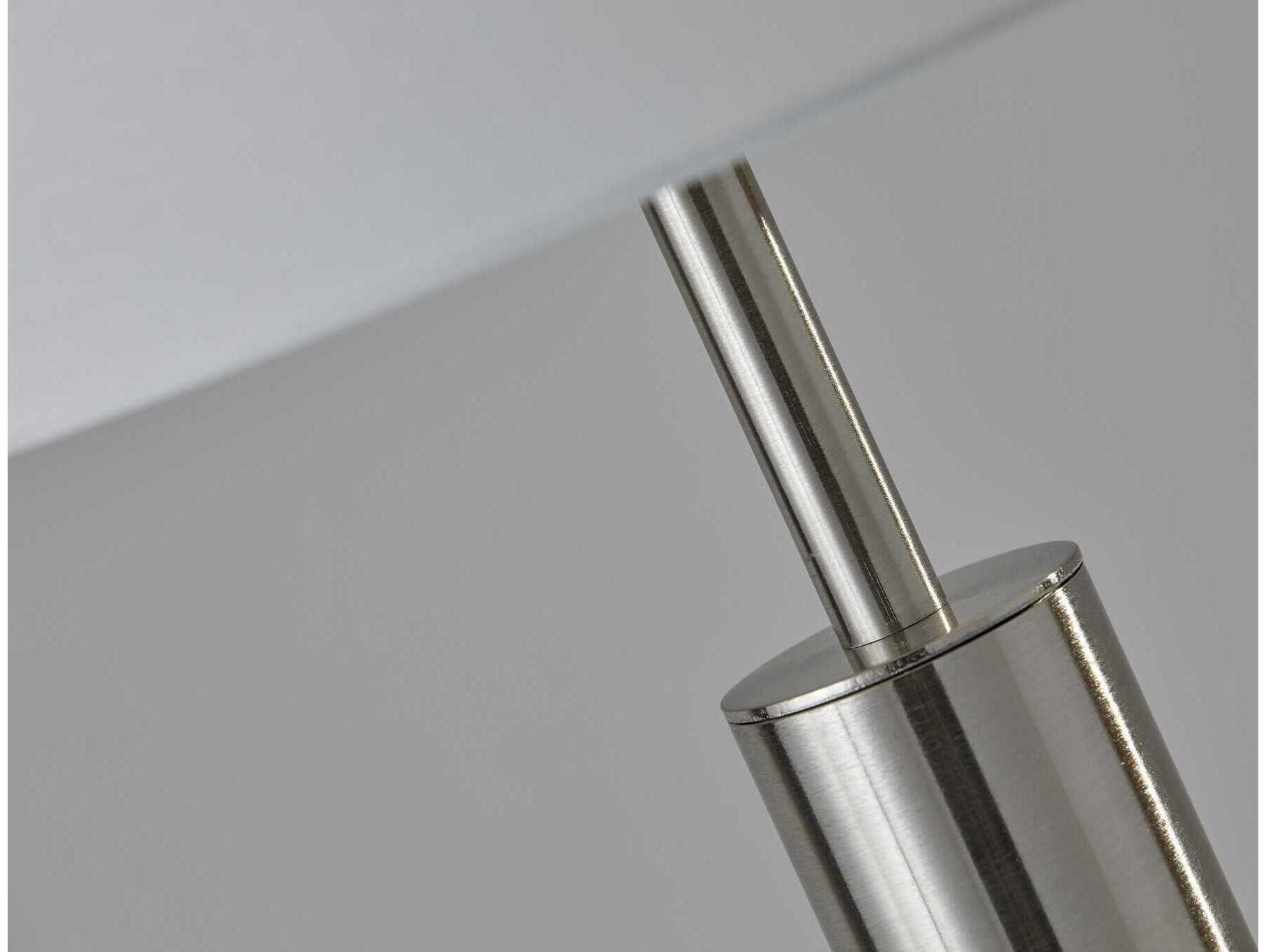 Adesso Hollywood Brushed Steel Floor Lamp