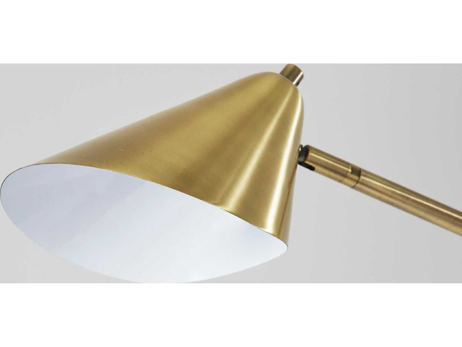 Adesso Hawthorne Antique Brass Floor Lamp