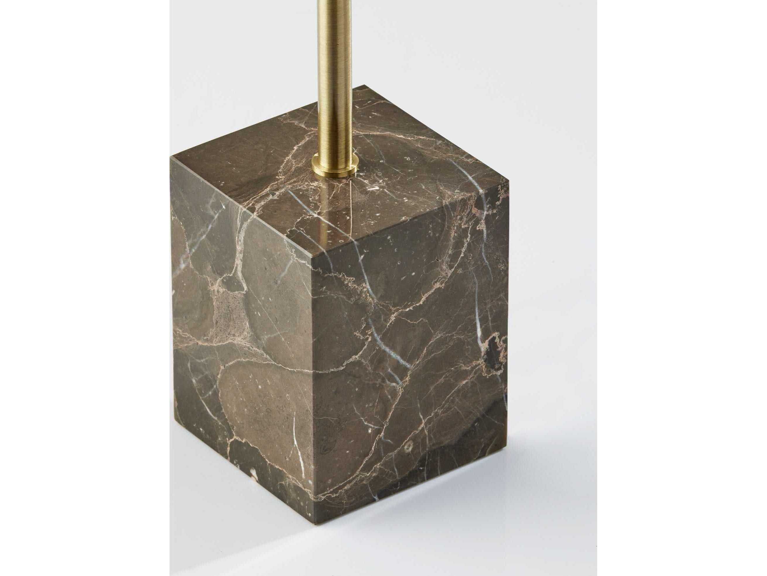 Adesso Hawthorne Antique Brass Floor Lamp