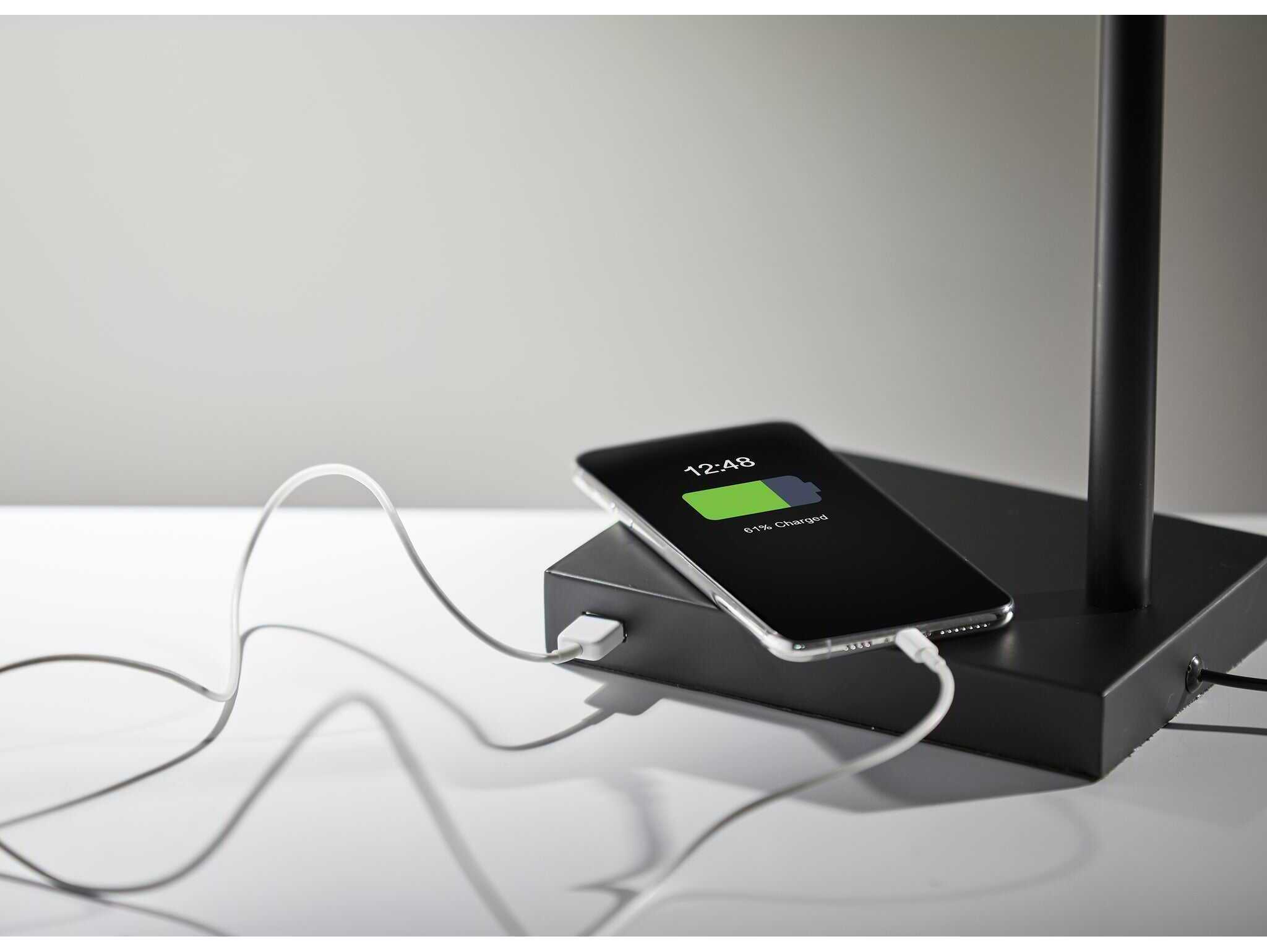 Adesso Colby Black Painted Metal Desk Lamp