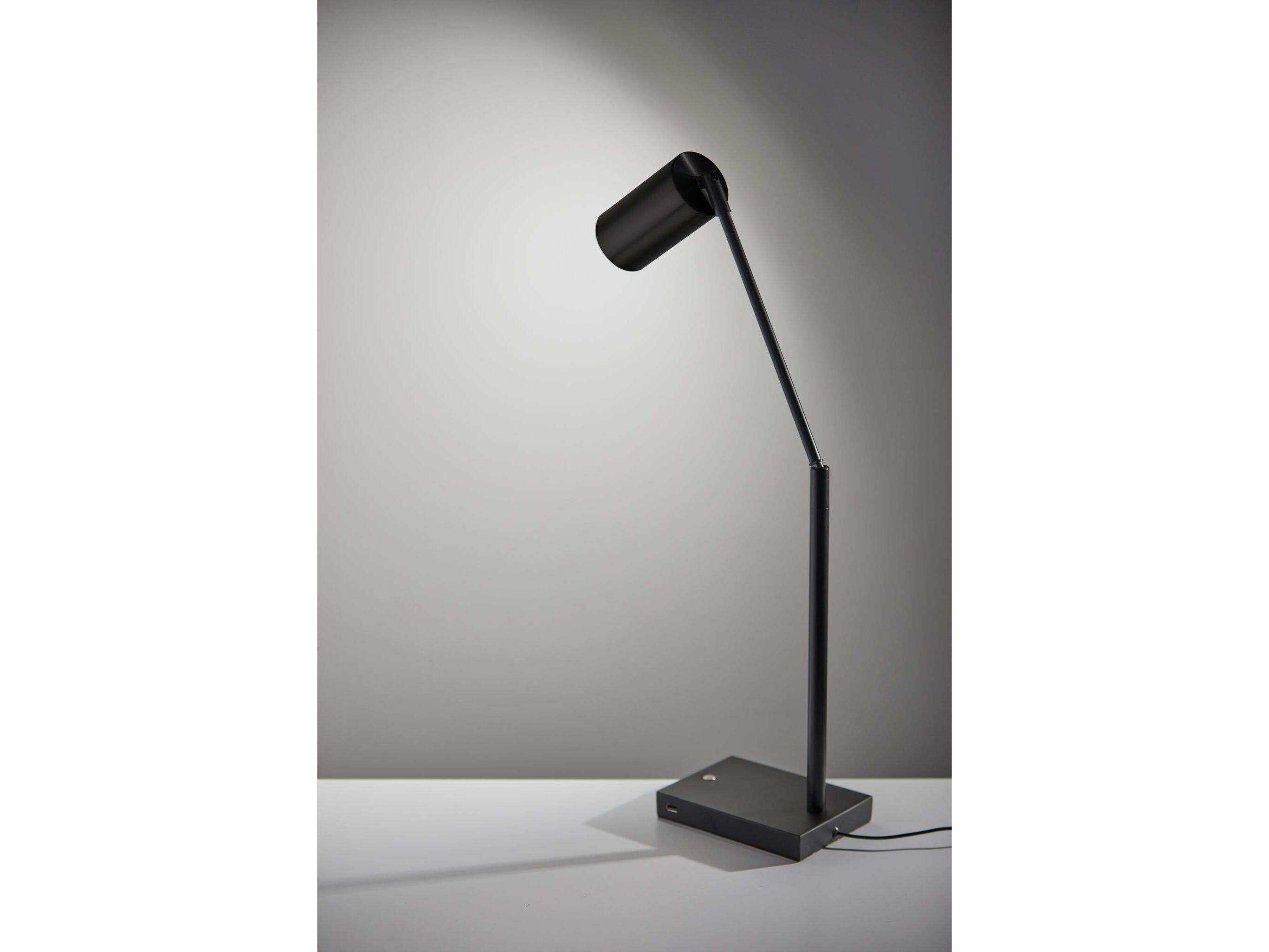 Adesso Colby Black Painted Metal Desk Lamp