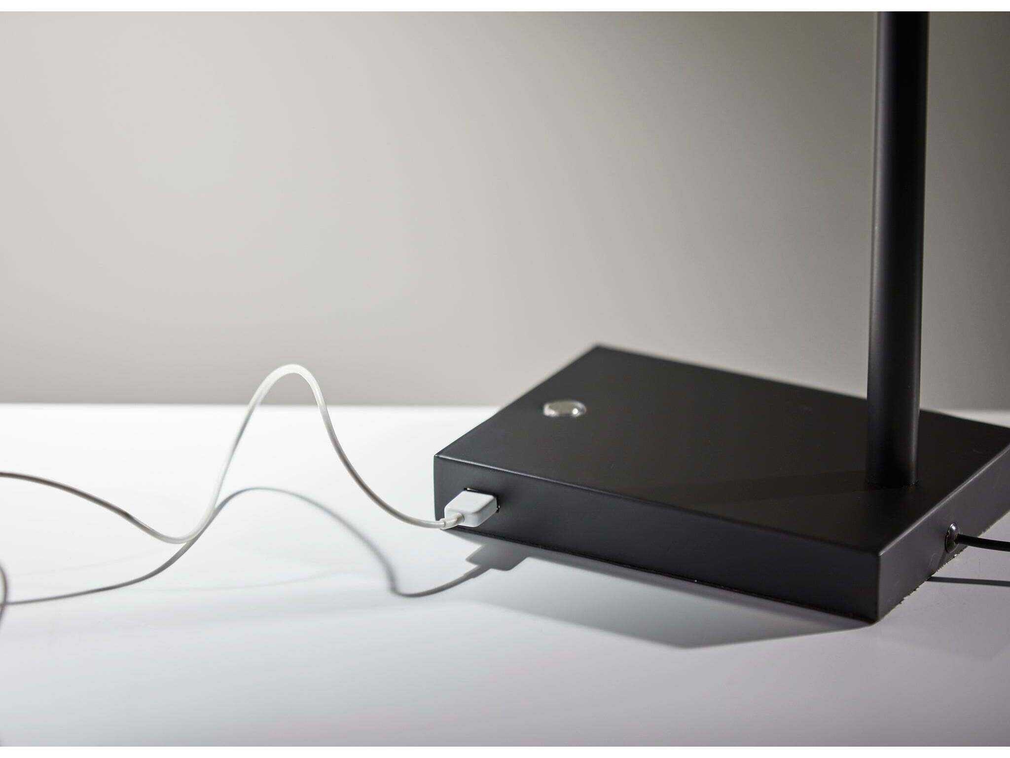 Adesso Colby Black Painted Metal Desk Lamp