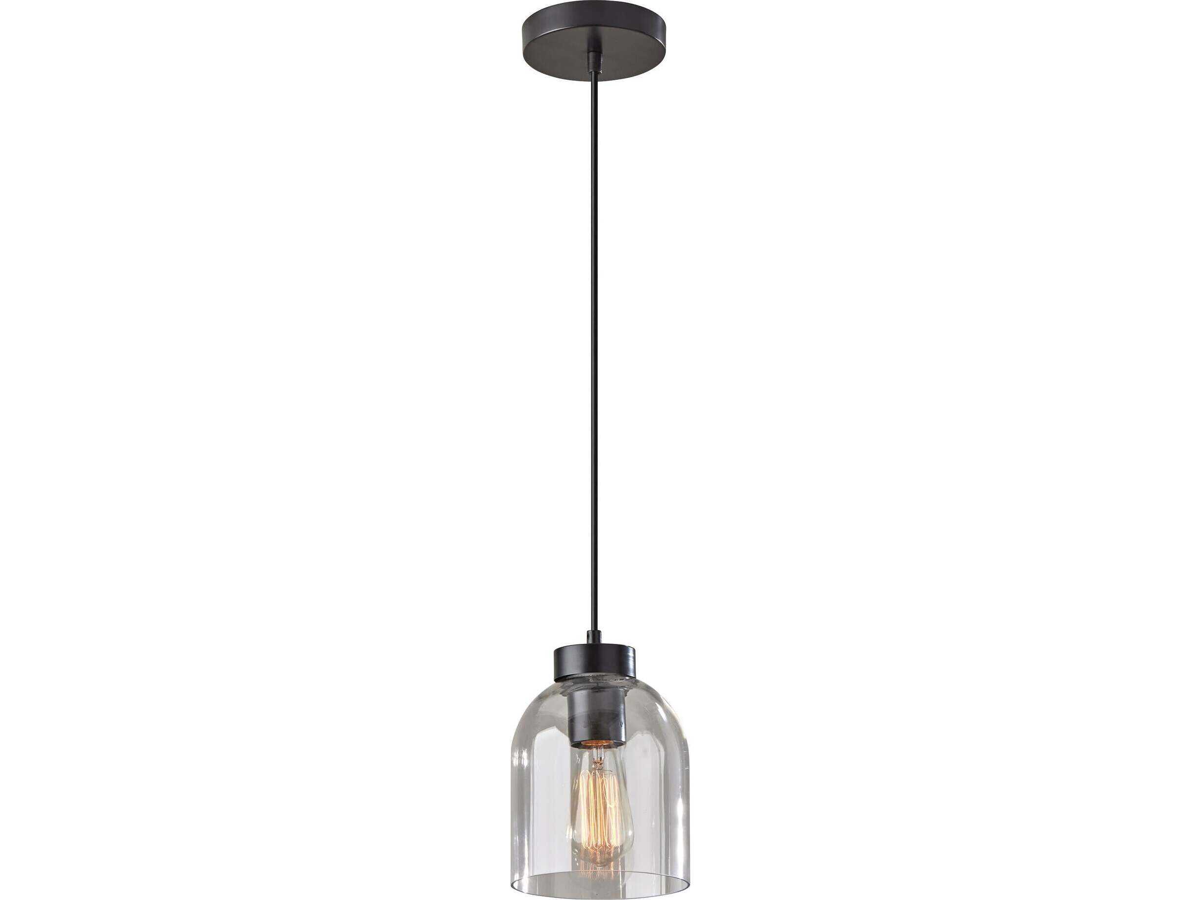 Adesso Bristol Black Mini Pendant