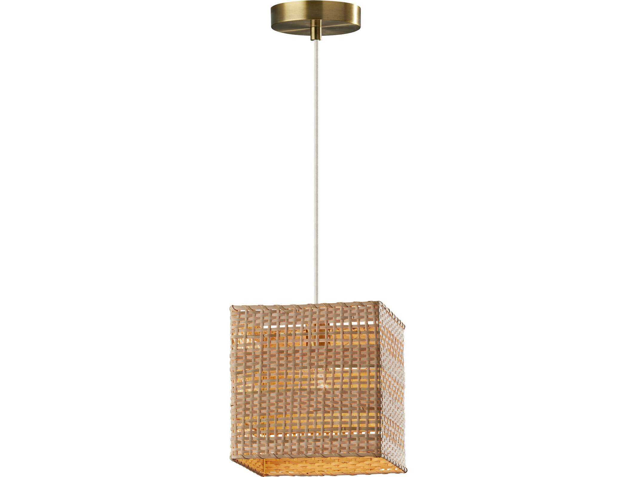 Adesso Bondi Antique Brass Brown Mini Pendant