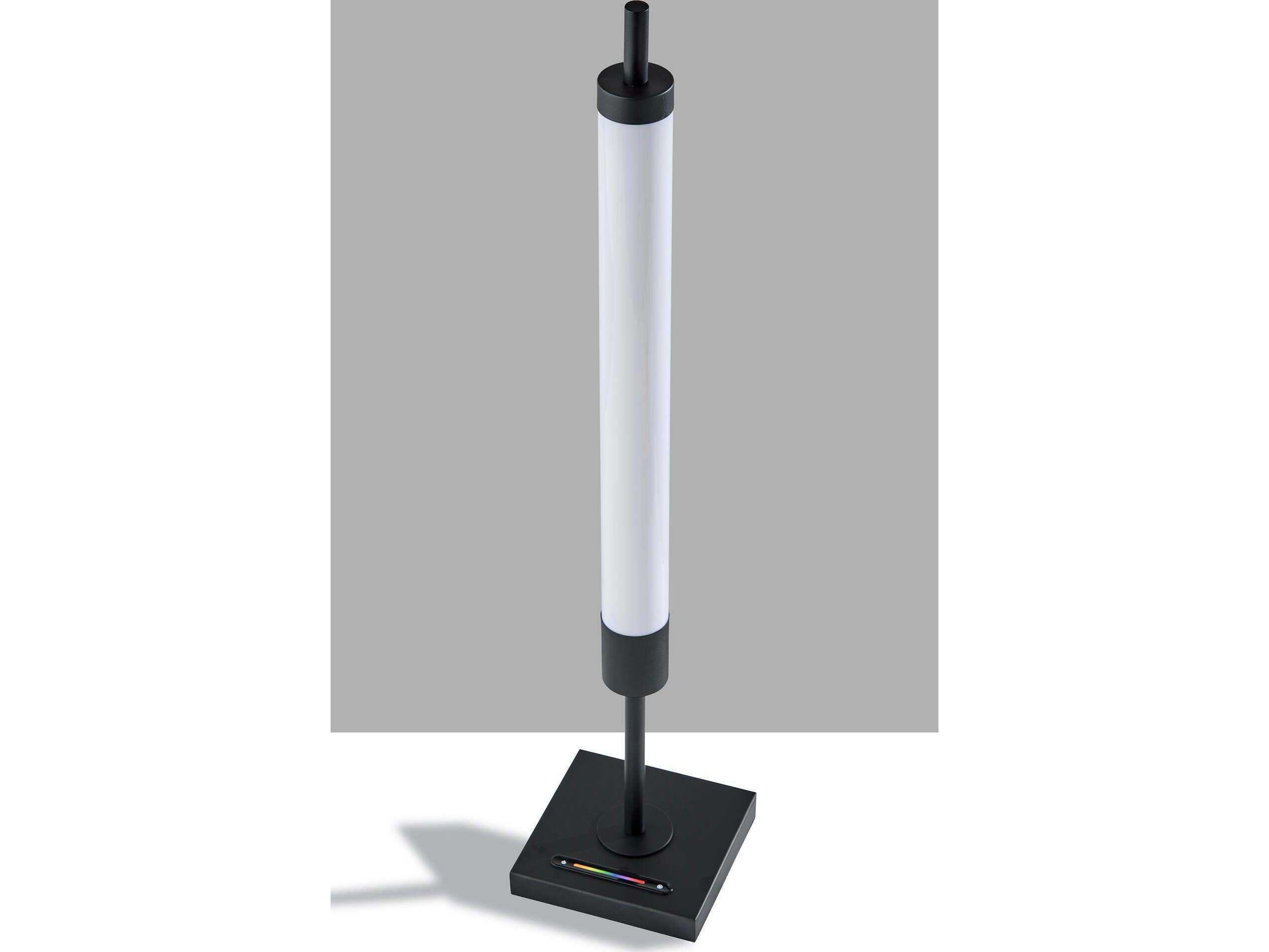 Adesso Collin Black White Pet Plastic Buffet Lamp