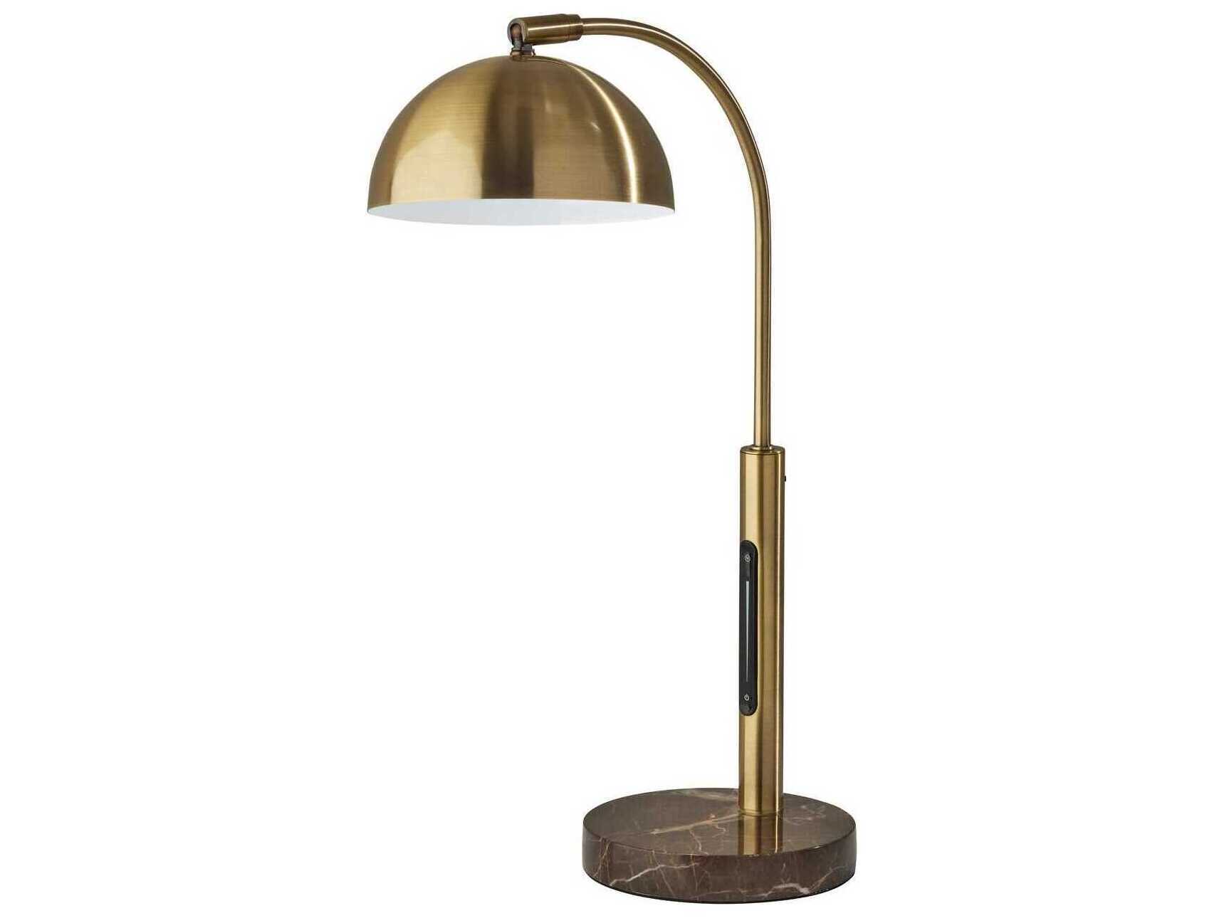 Adesso Bolton Antique Brass Desk Lamp