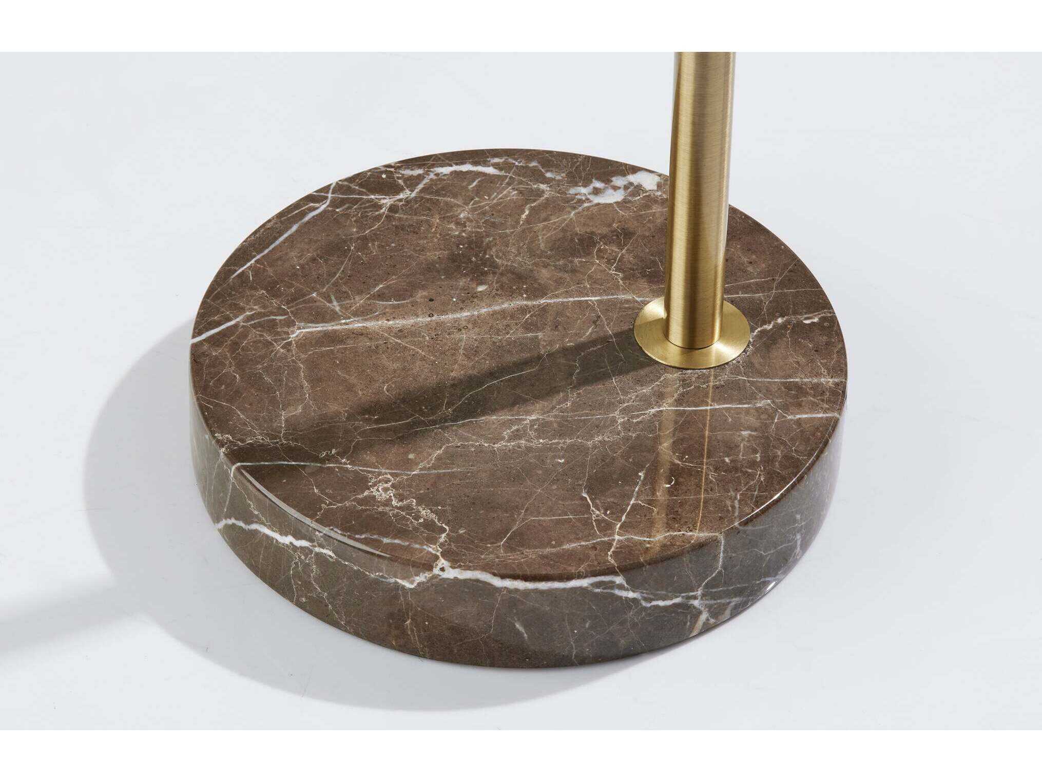 Adesso Bolton Antique Brass Floor Lamp