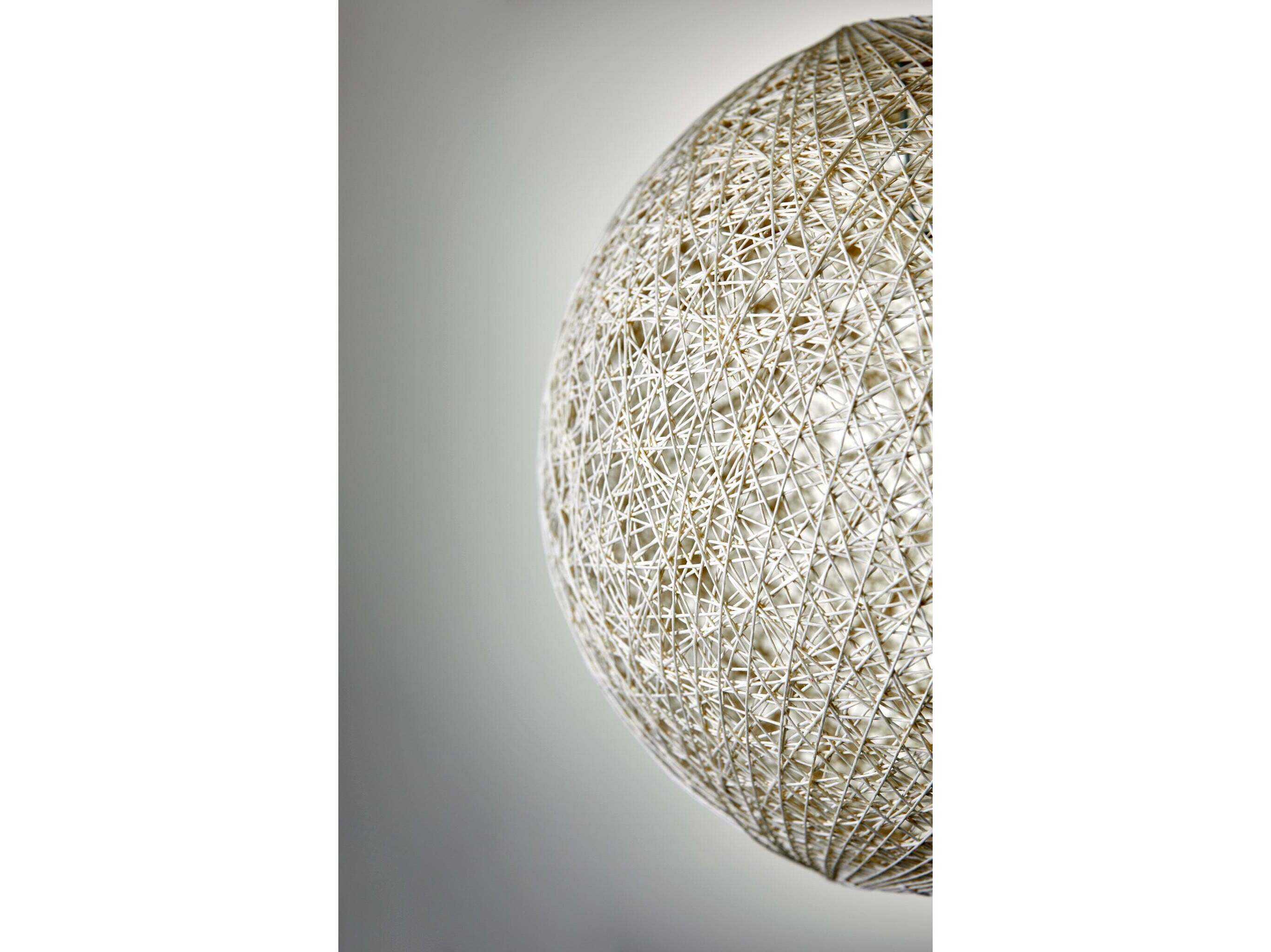Adesso Havana Cream Off White Globe Pendant