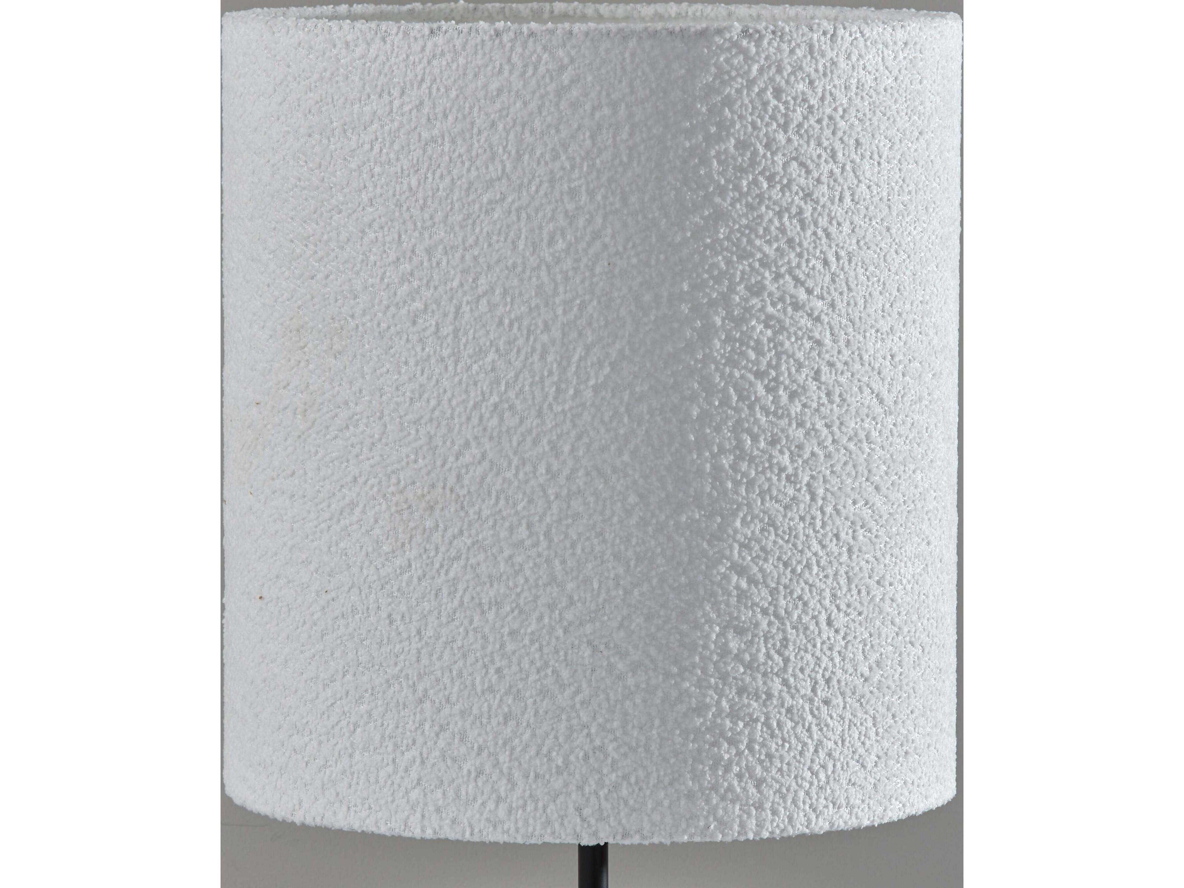 Adesso Tatum Black White Boucle Fabric Buffet Lamp